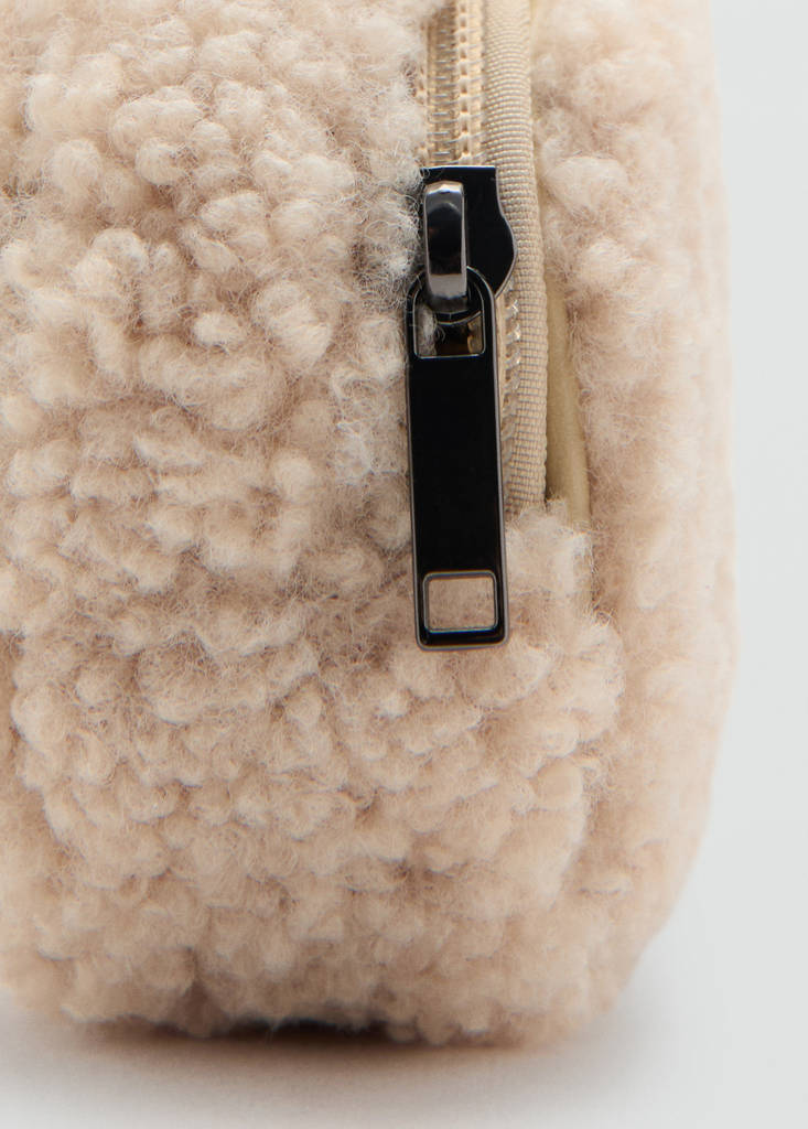Shearling mini gadget bag — Off White