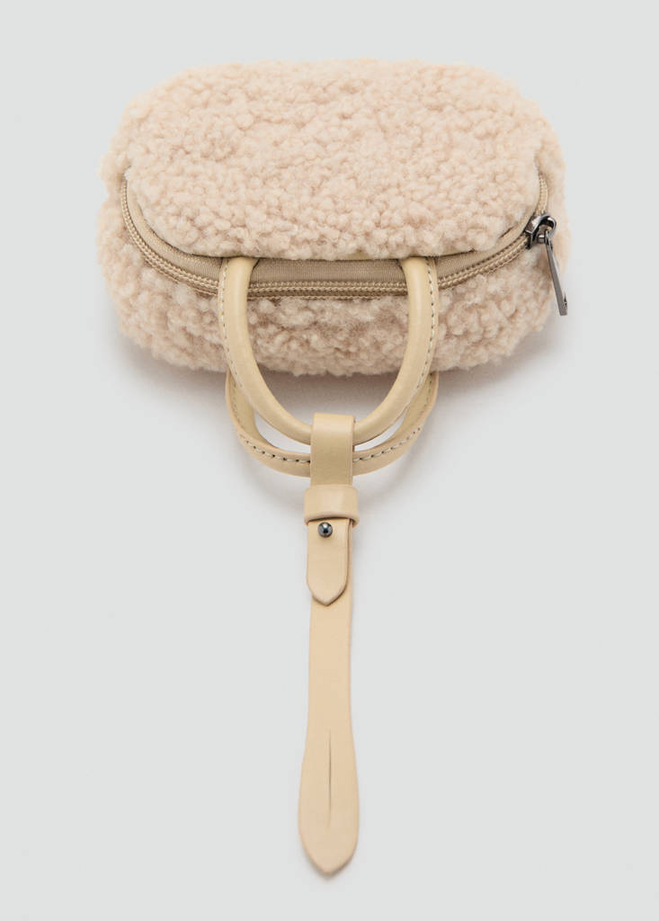 Shearling mini gadget bag — Off White