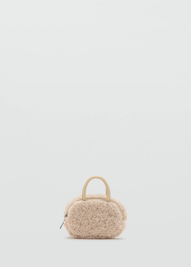 Shearling mini gadget bag — Off White