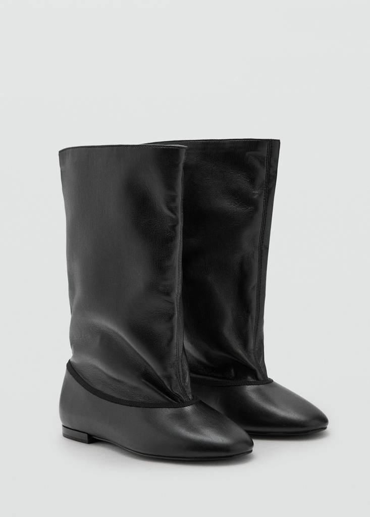Wide leg boots — Black