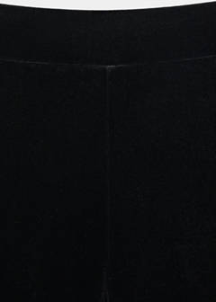 Straight velvet trousers — Black 6