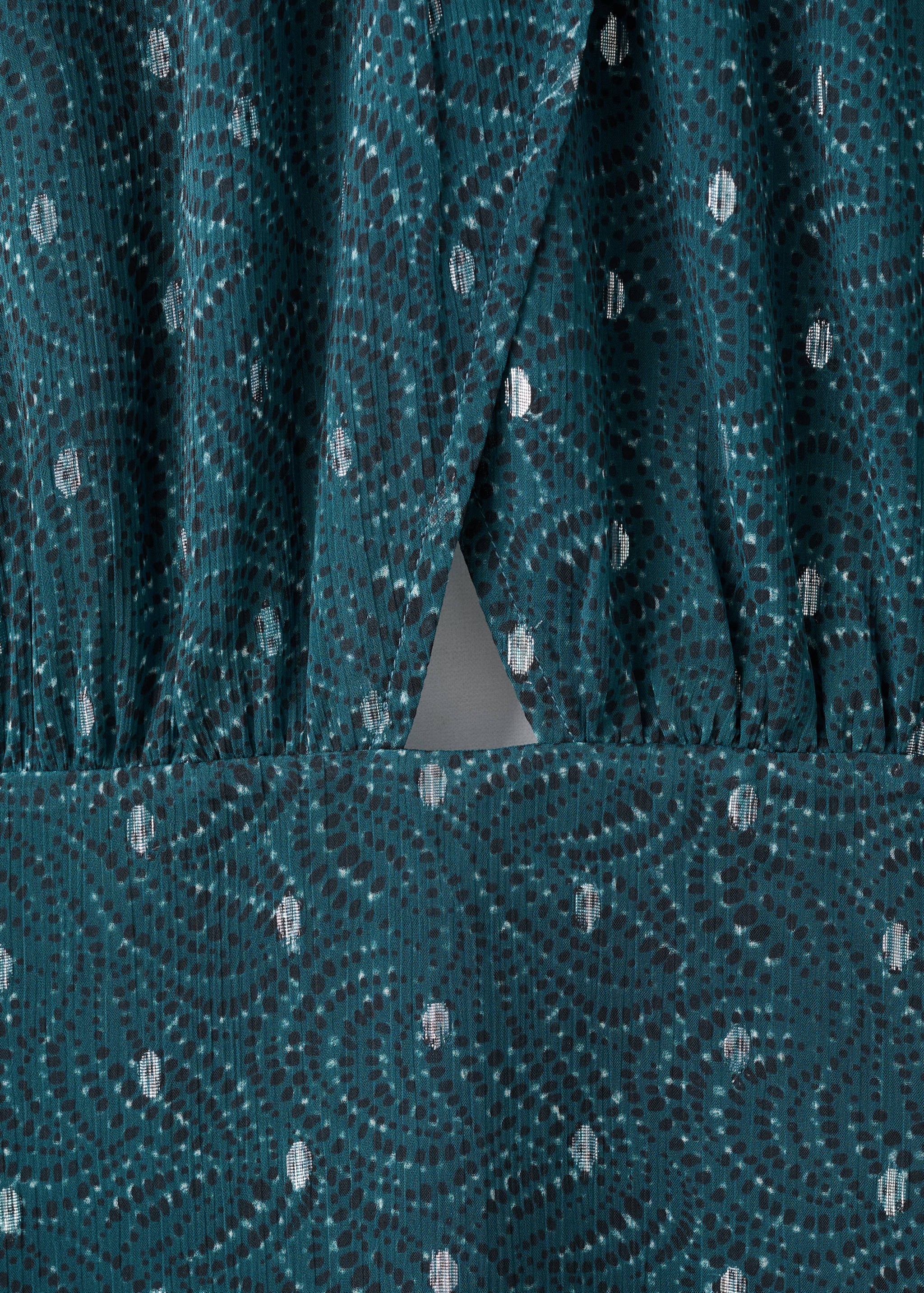 Printed dress with lurex cut-out - Details of the article 8