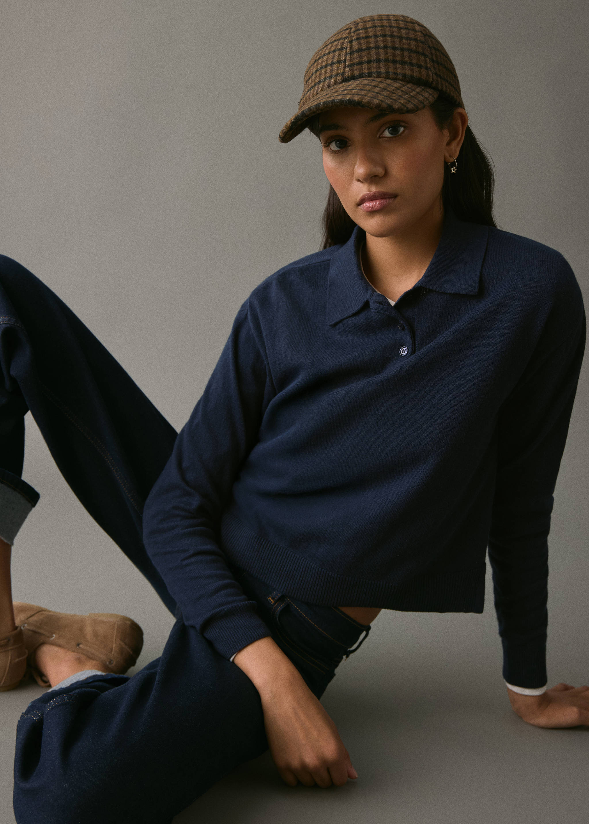 Straight jeans with turn-up - Details of the article 2