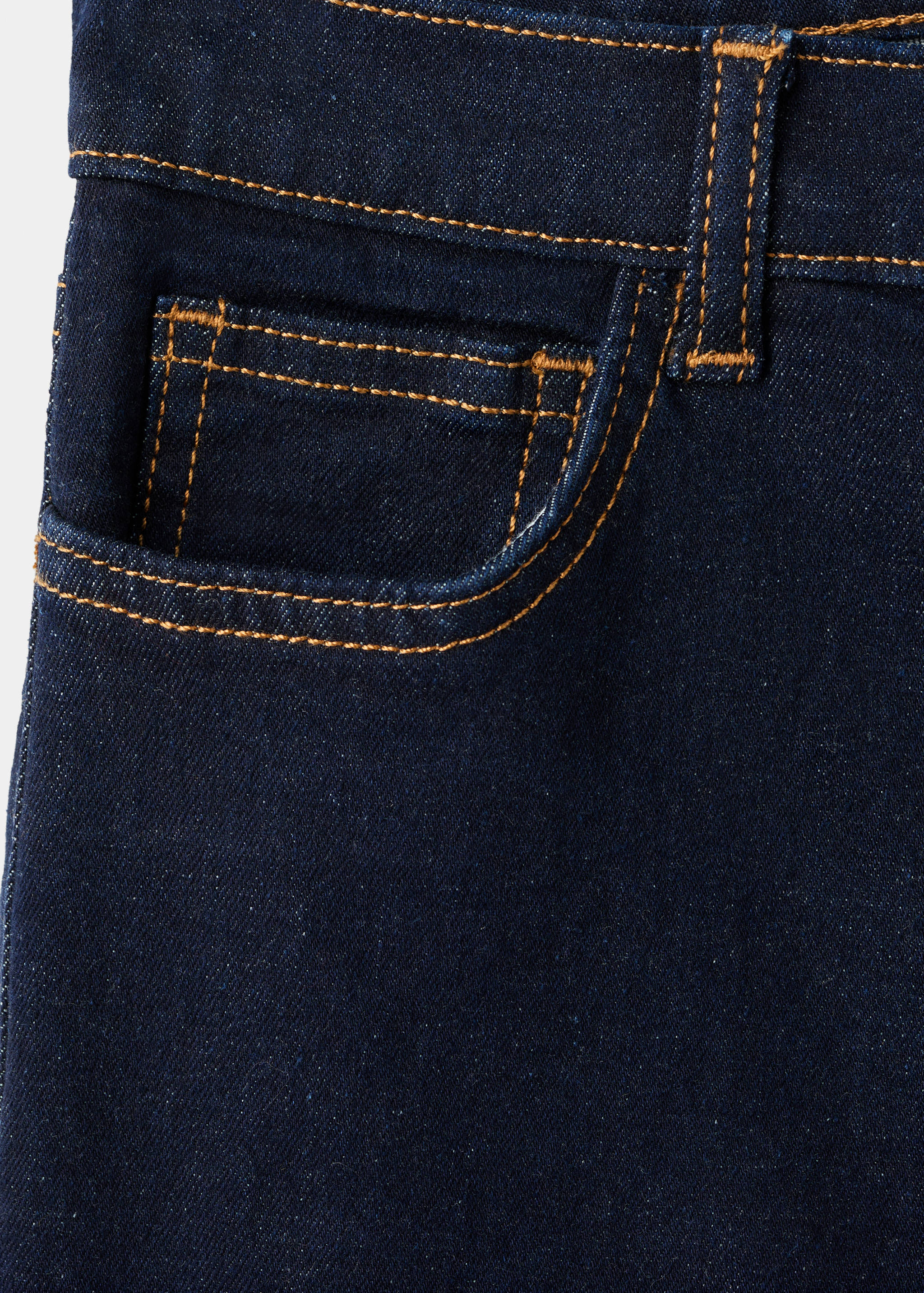 Straight jeans with turn-up - Details of the article 0