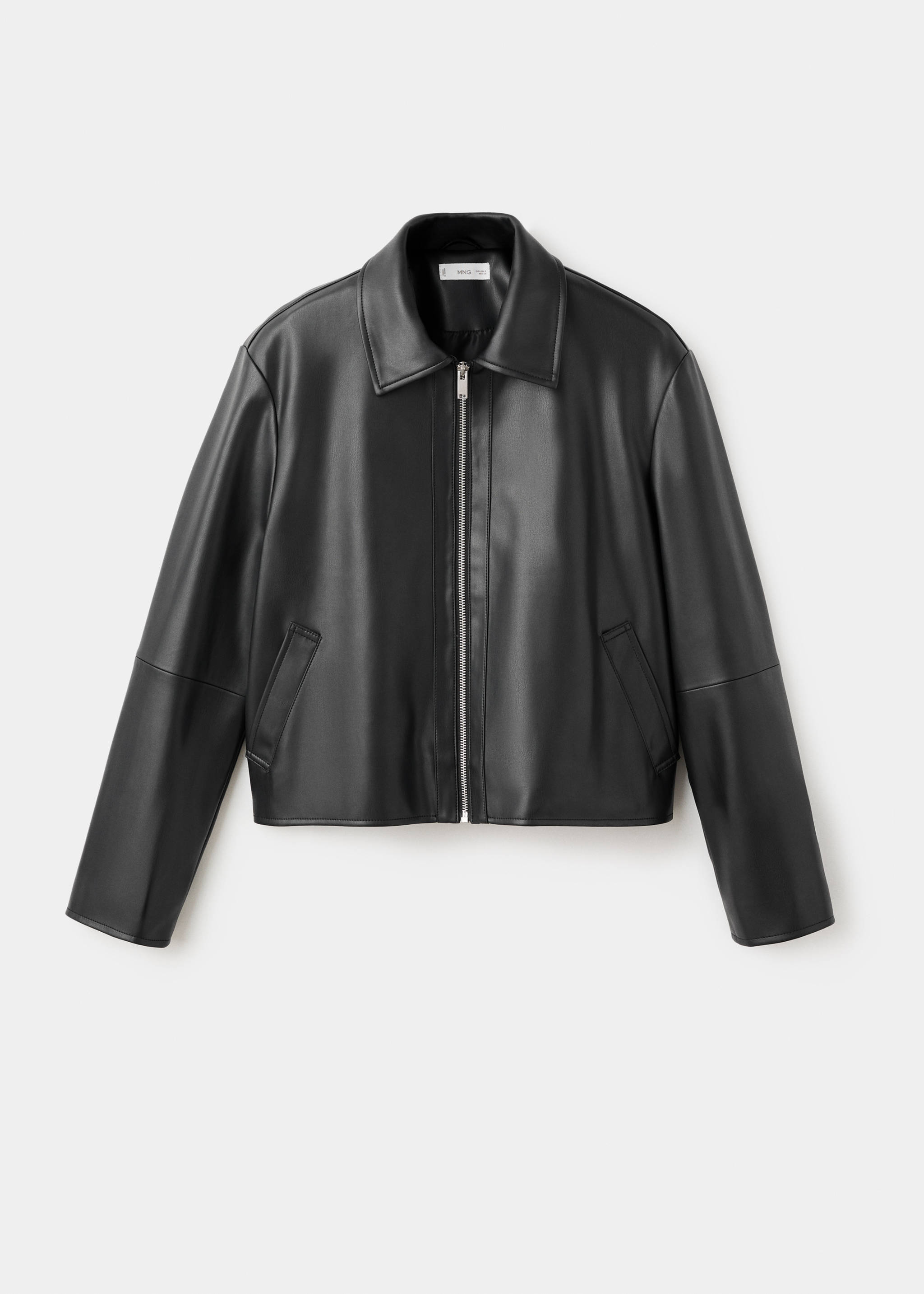 Faux-leather jacket - Article without model