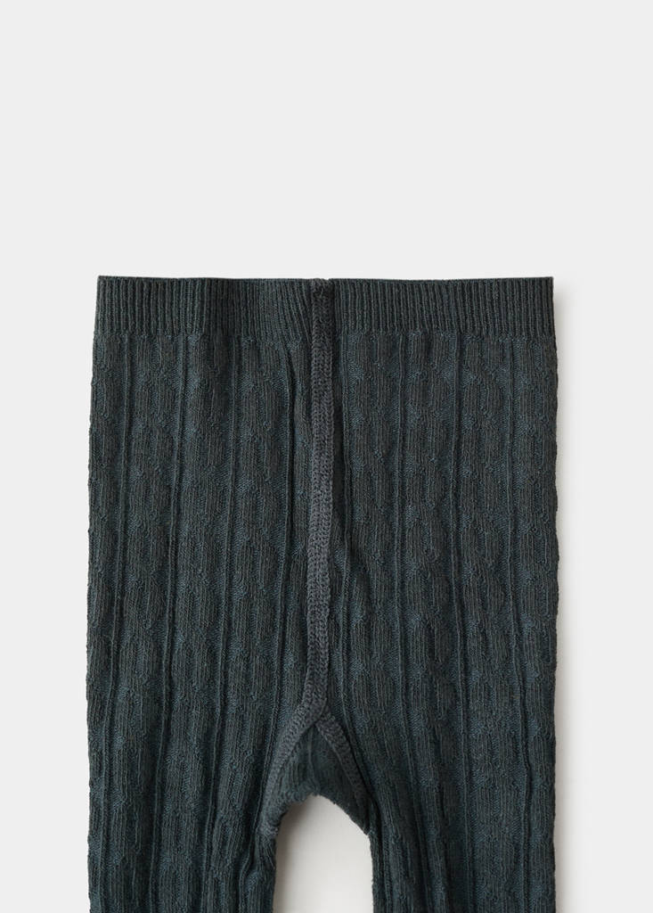 Knitted tights — Dark Green