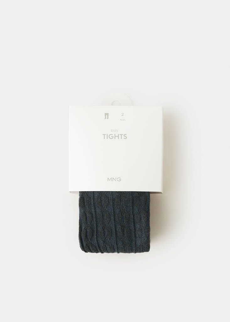Knitted tights — Dark Green