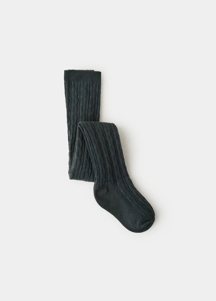 Knitted tights — Dark Green