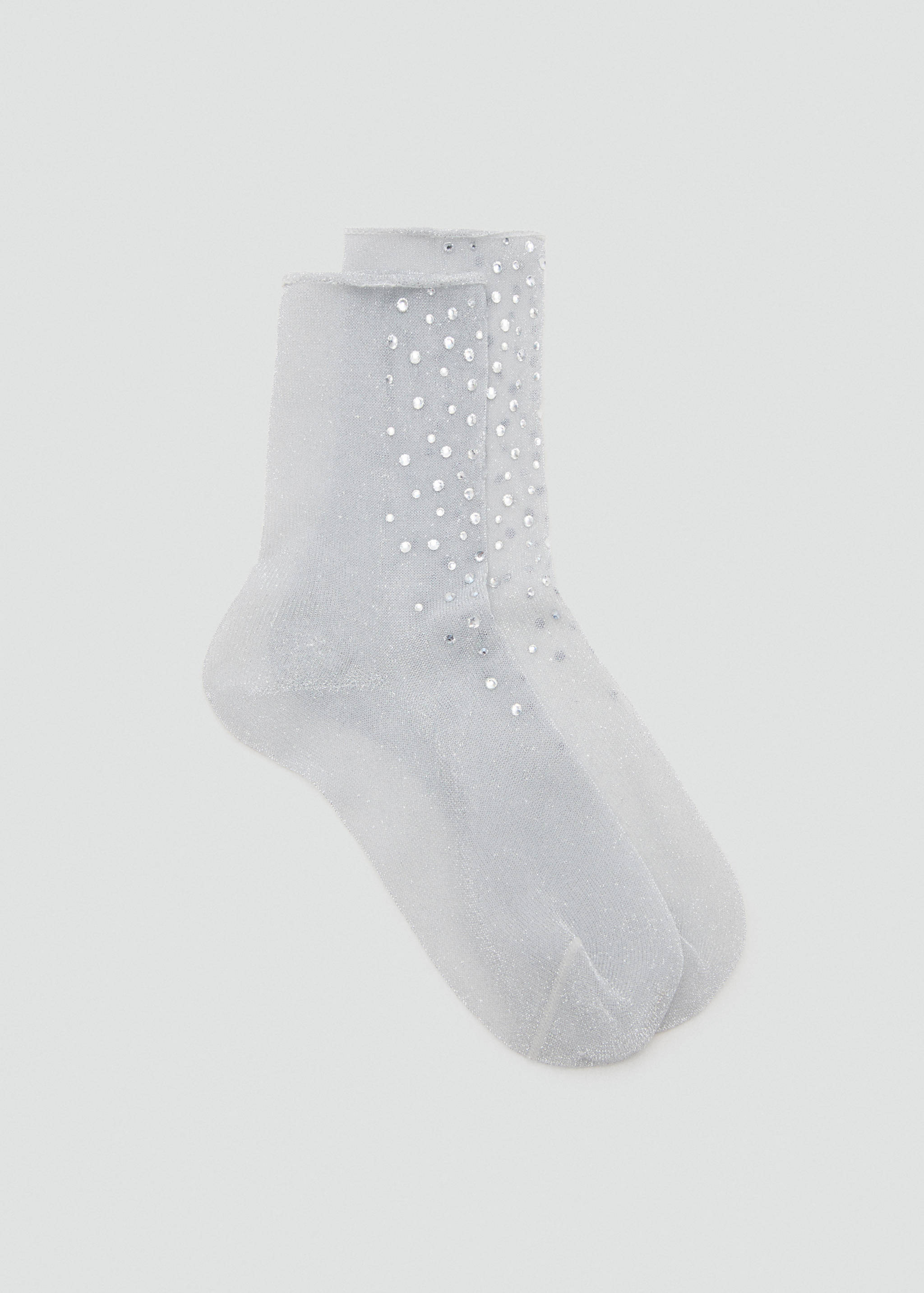 Chaussette en lurex à strass - Article sans modèle