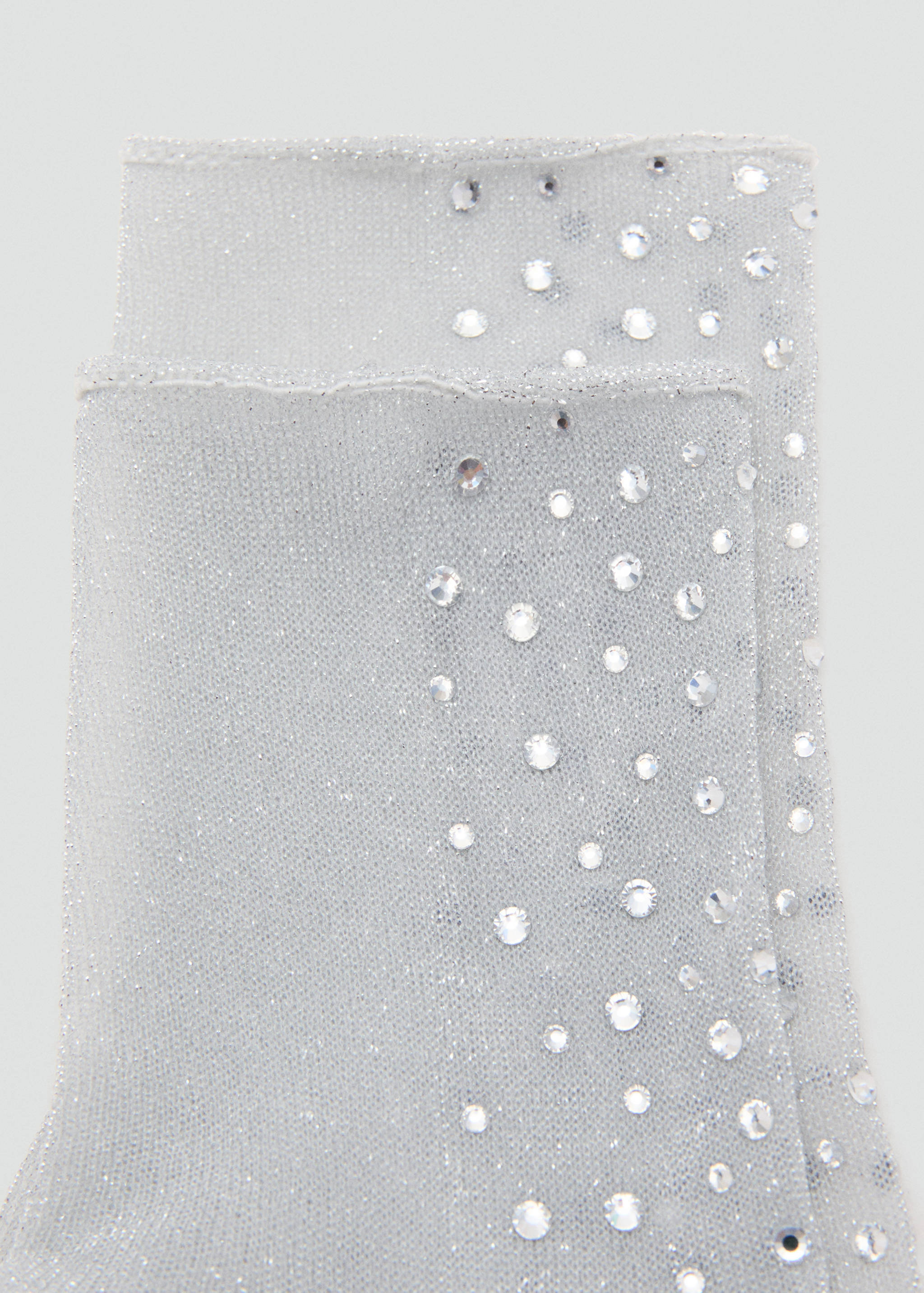 Chaussette en lurex à strass - Plan moyen