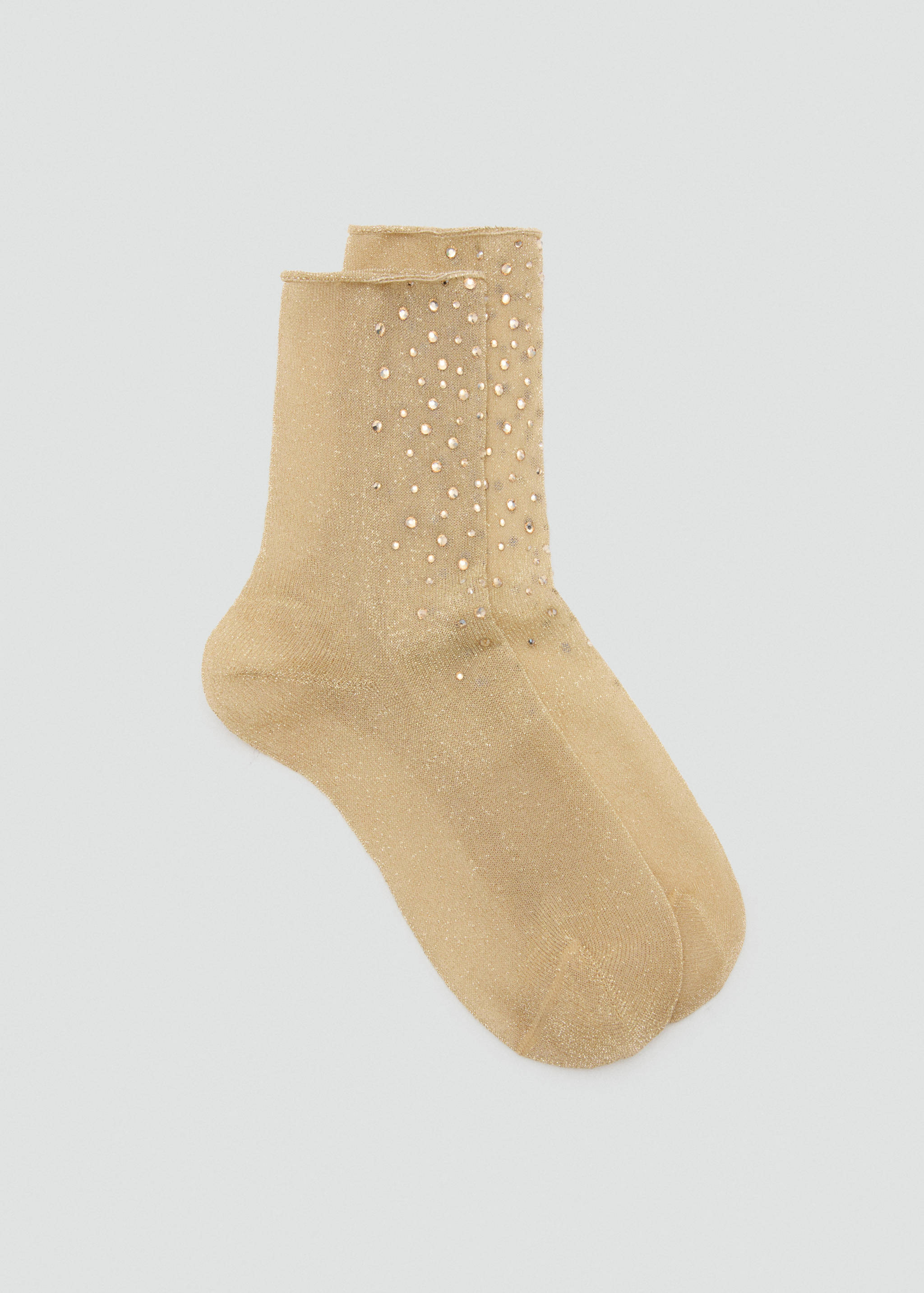 Chaussette en lurex à strass - Article sans modèle