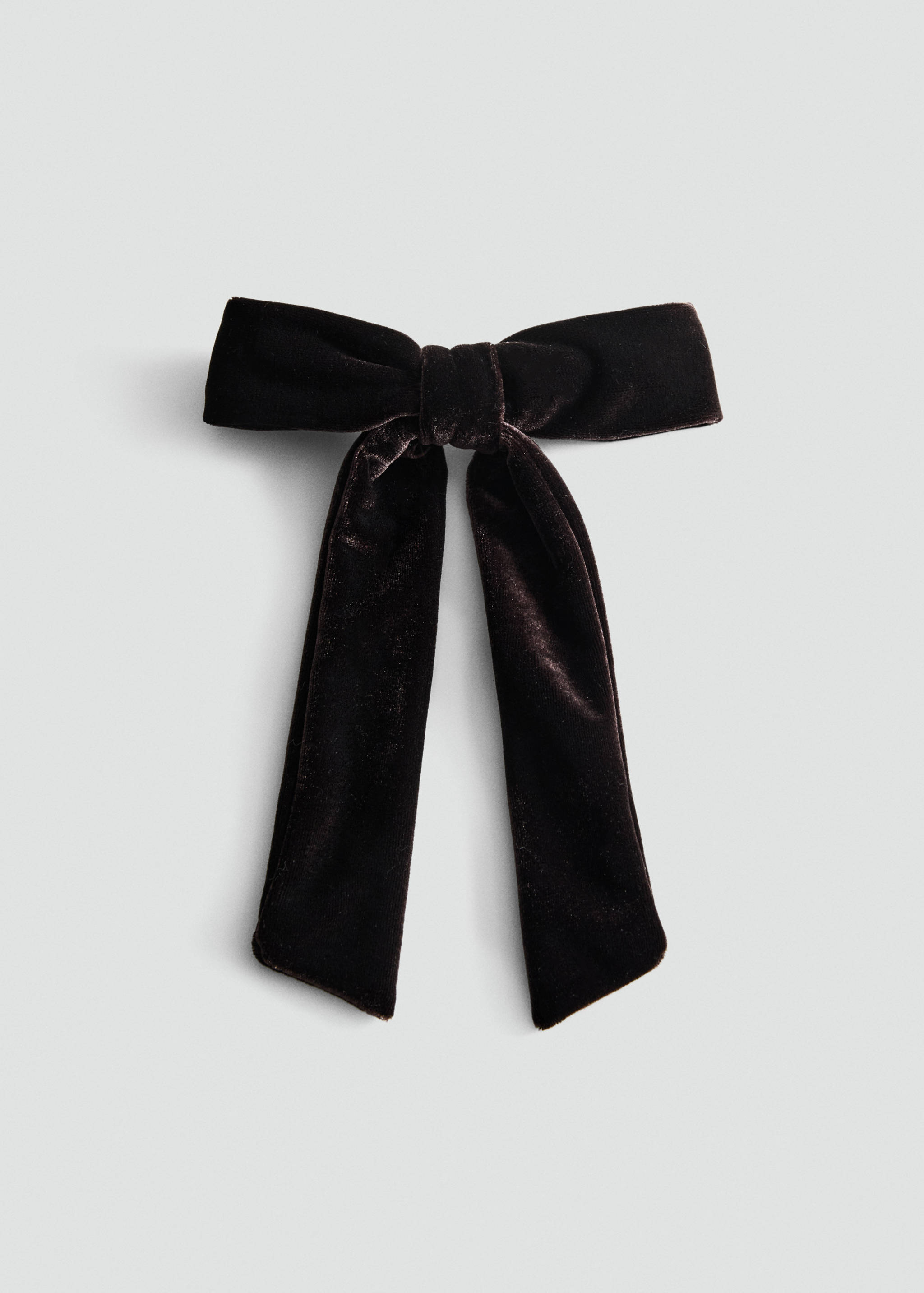 Barrette nœud velours - Article sans modèle