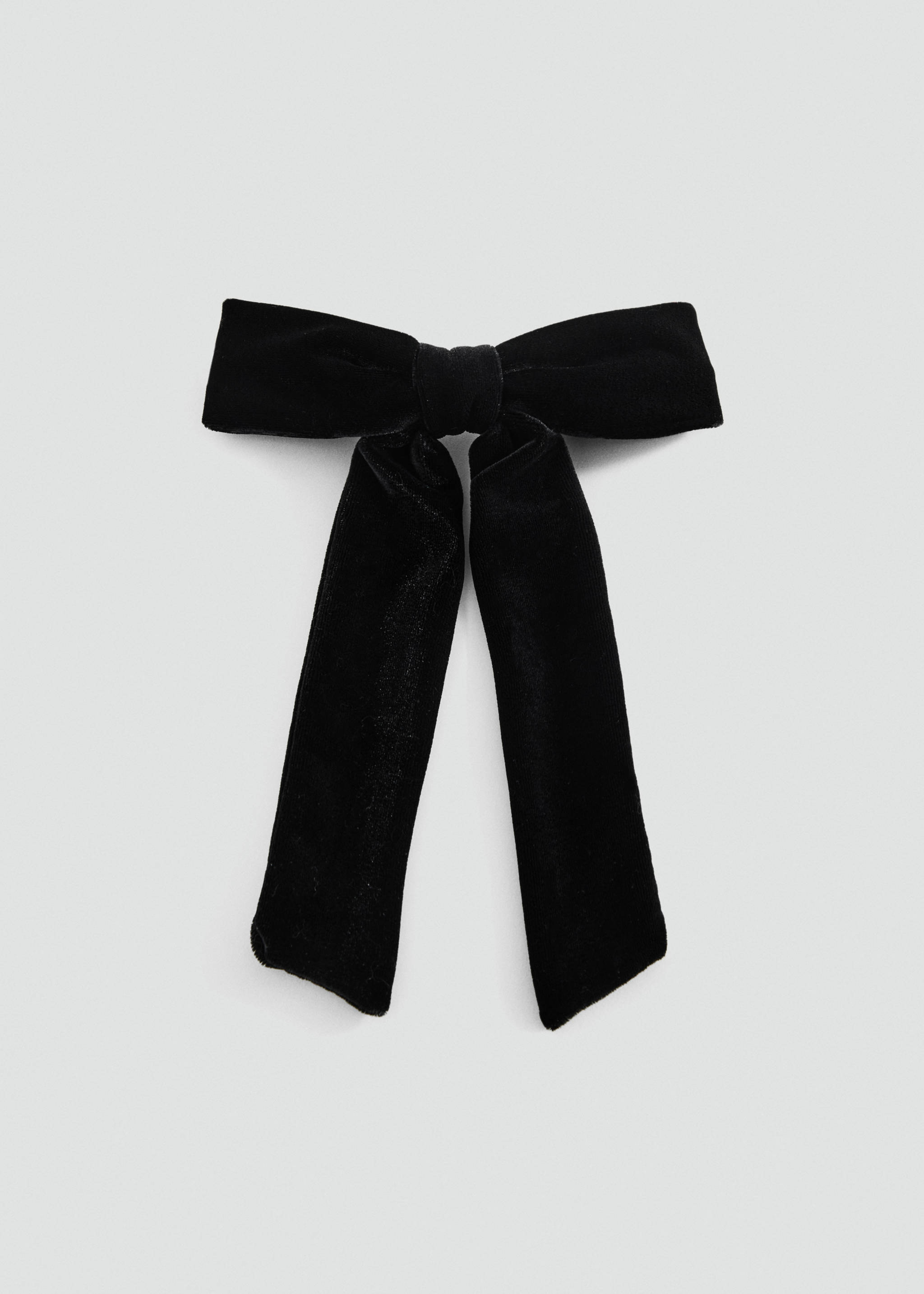 Barrette nœud velours - Article sans modèle