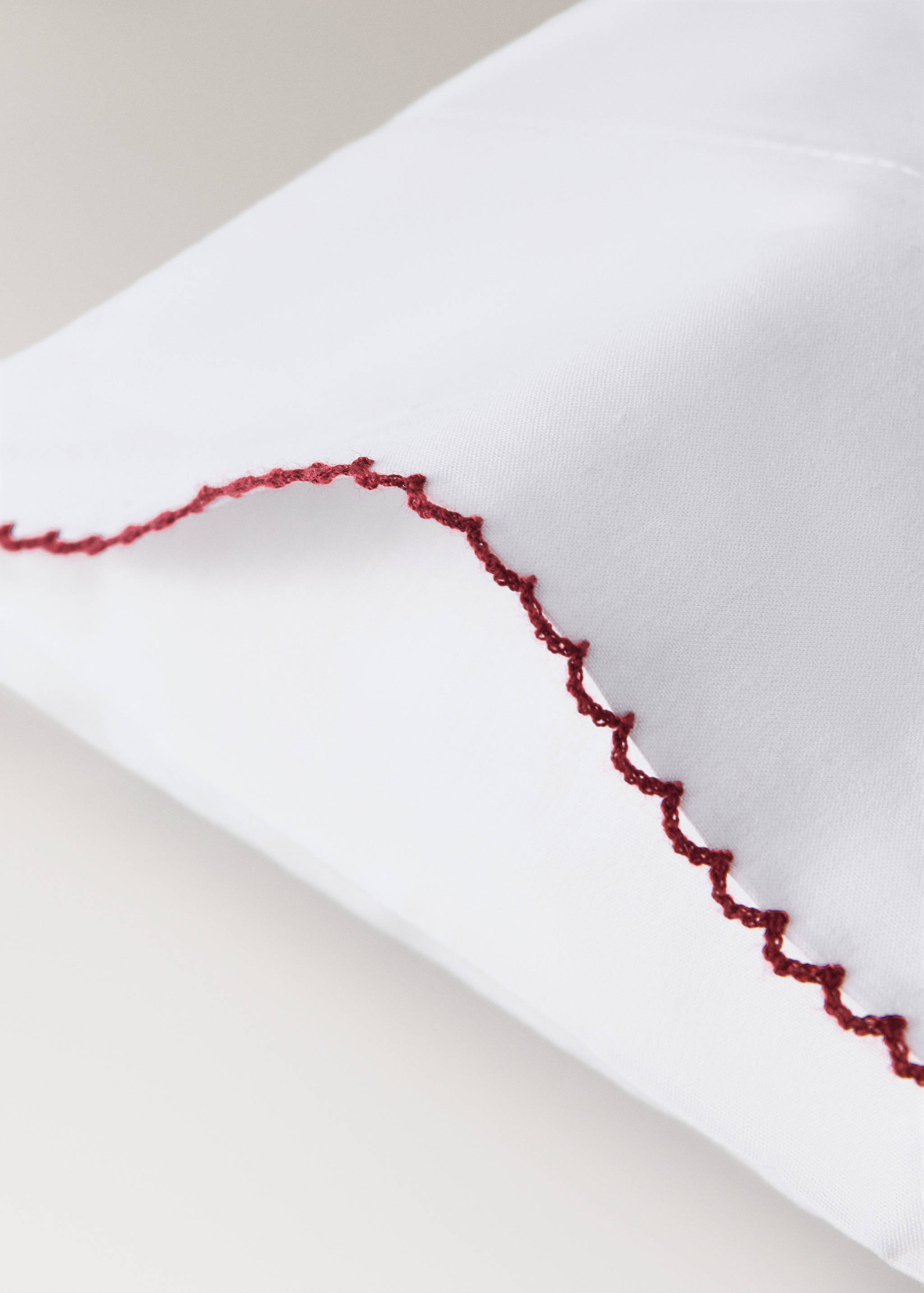 Komplet posteljine za dječji krevetić od pamučnog perkala s kontrastnim detaljem - Detalji artikla 3