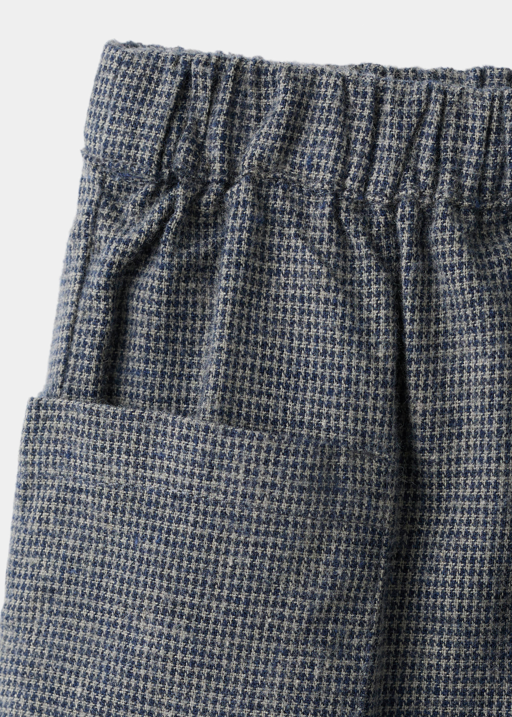 Houndstooth print straight trousers - Details of the article 8