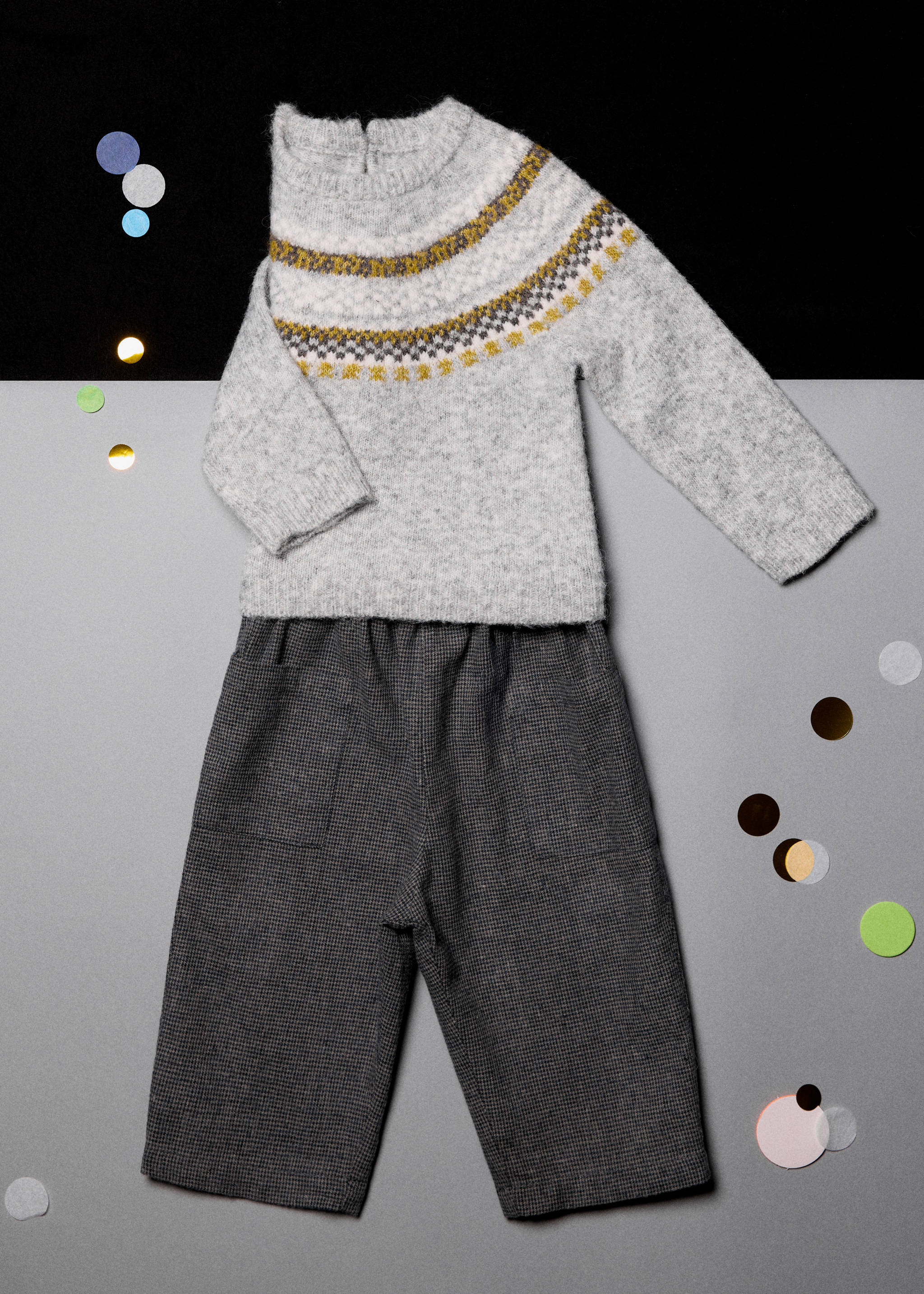Houndstooth print straight pants - Details of the article 5