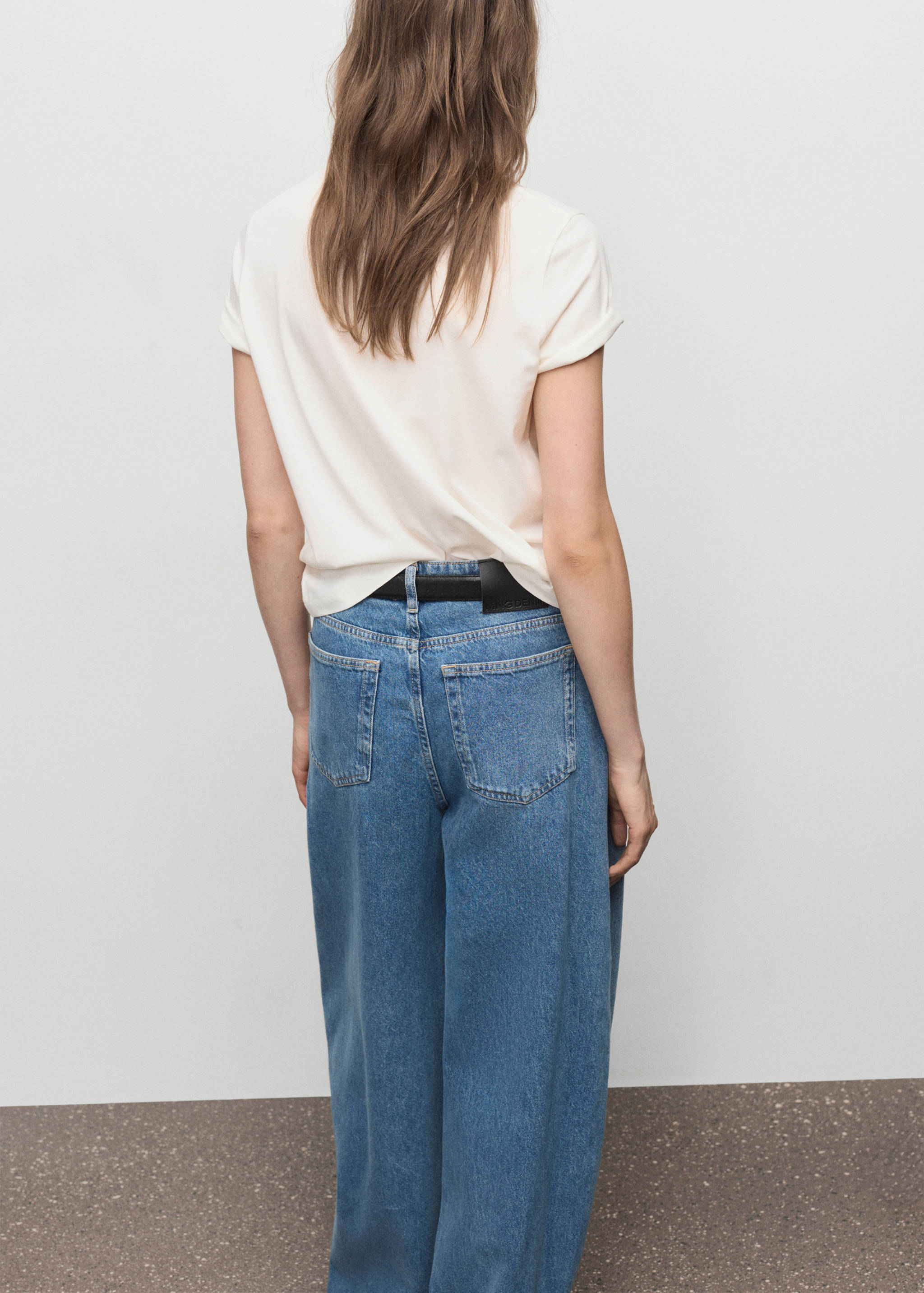 Μπλούζα βαμβακερή φλοράλ - Πίσω όψη προϊόντος