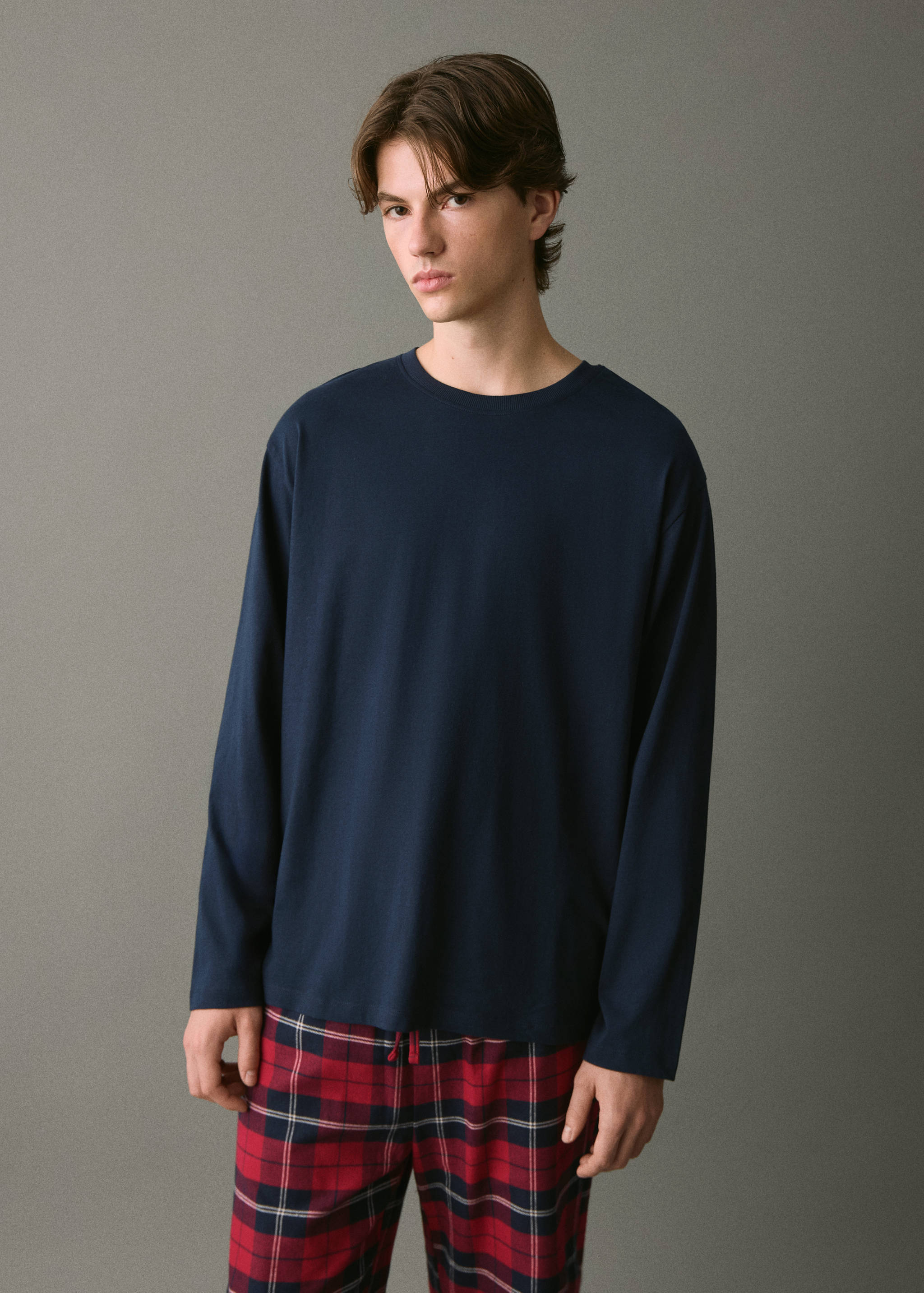 Set of long check pyjamas - Medium plane