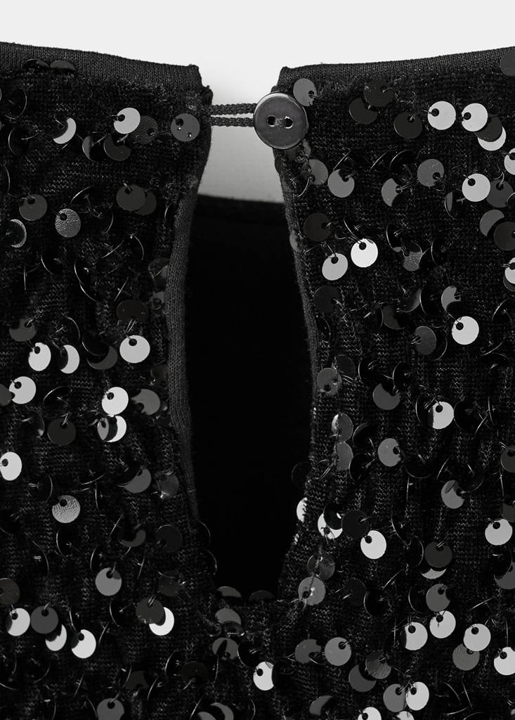 Sequined top — Black