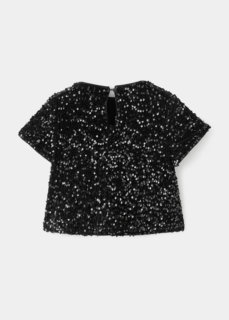 Sequined top — Black