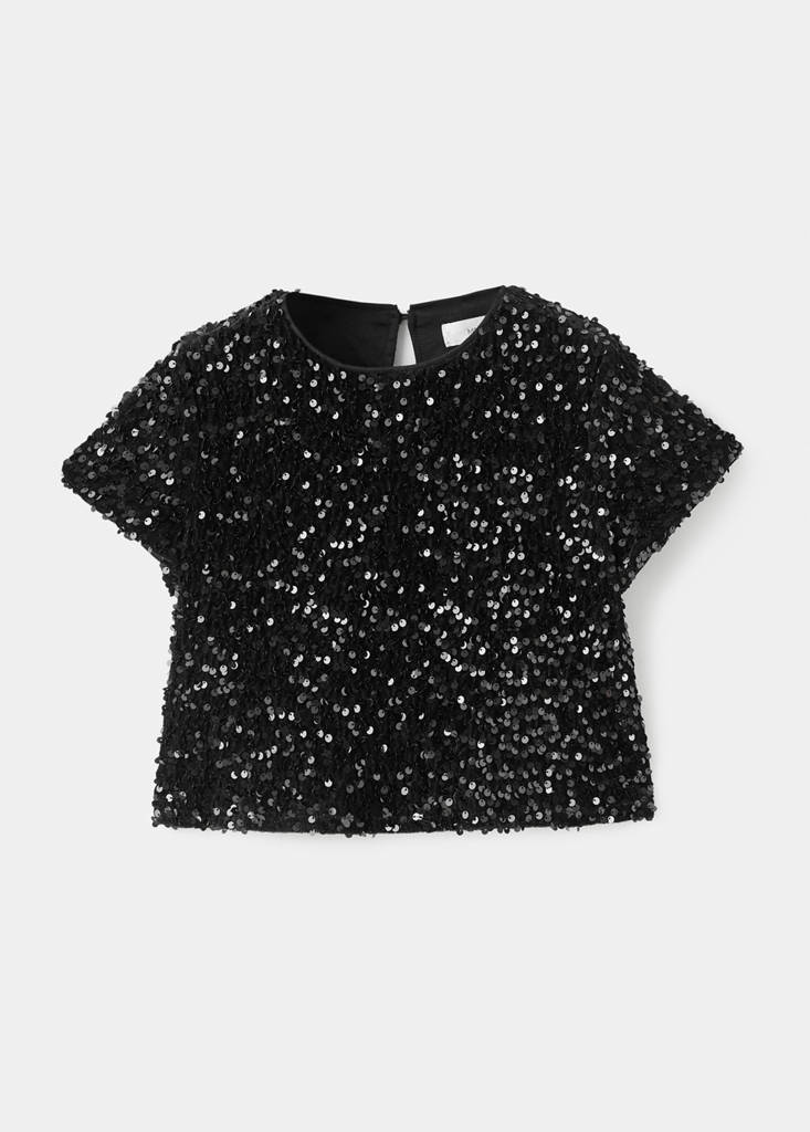 Sequined top — Black