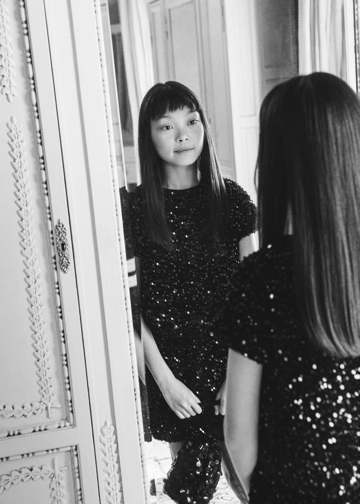 Sequined top — Black