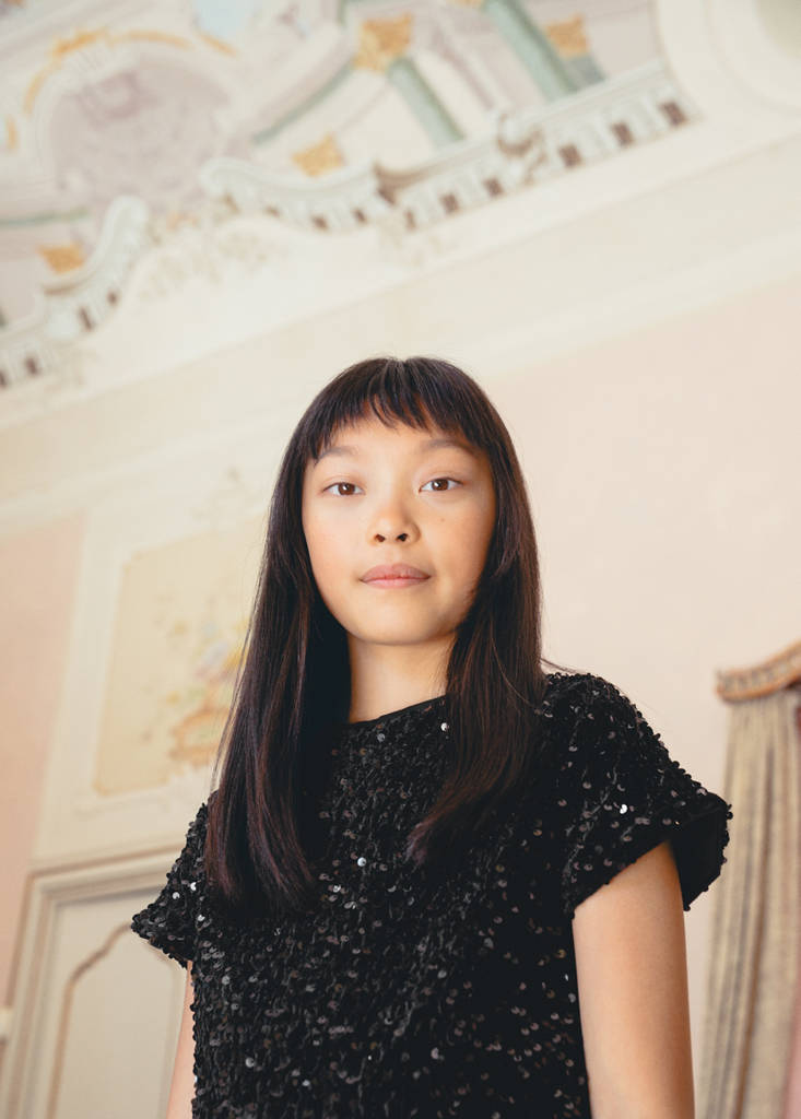 Sequined top — Black