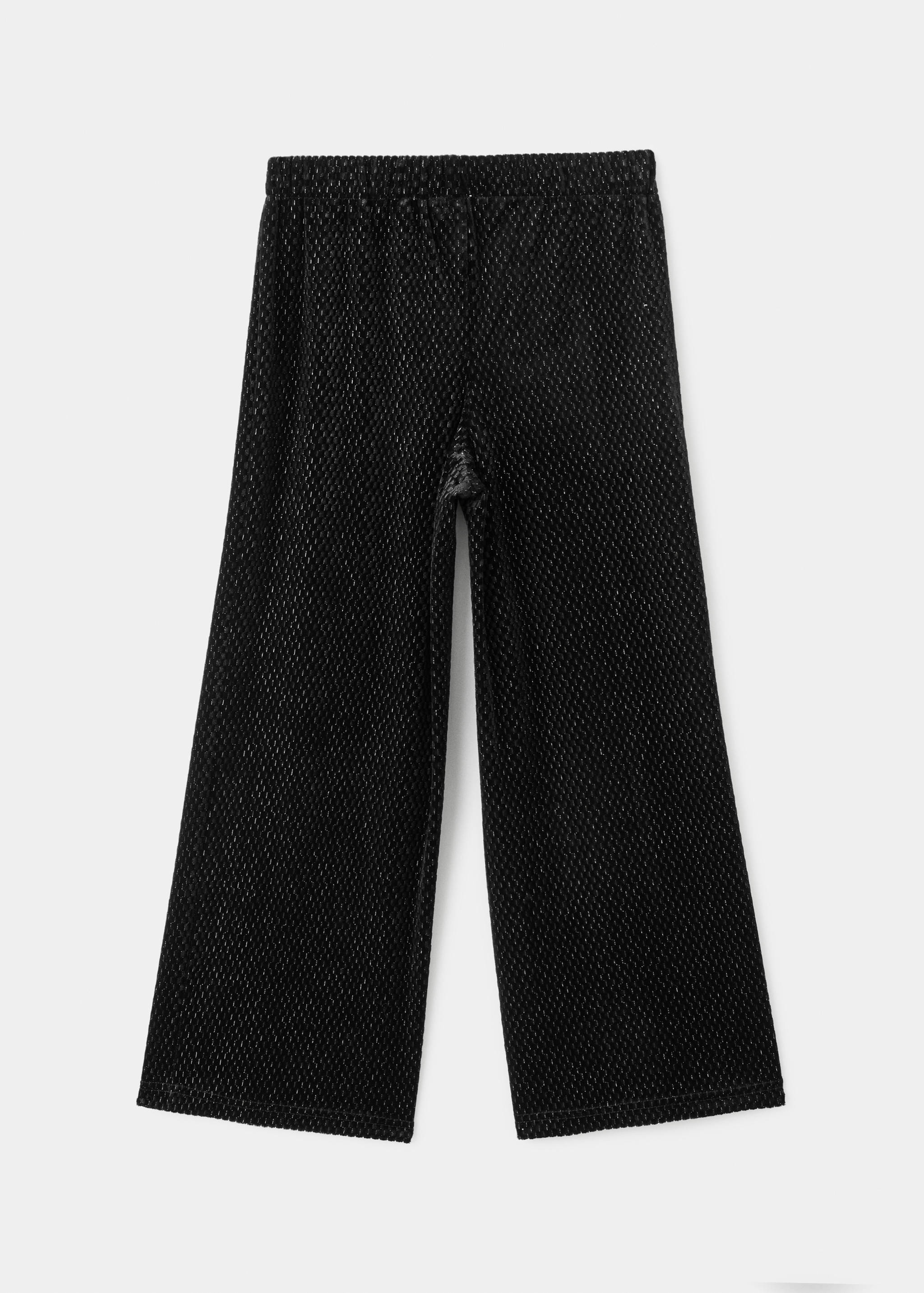 Lurex velvet trousers - Reverse of the article