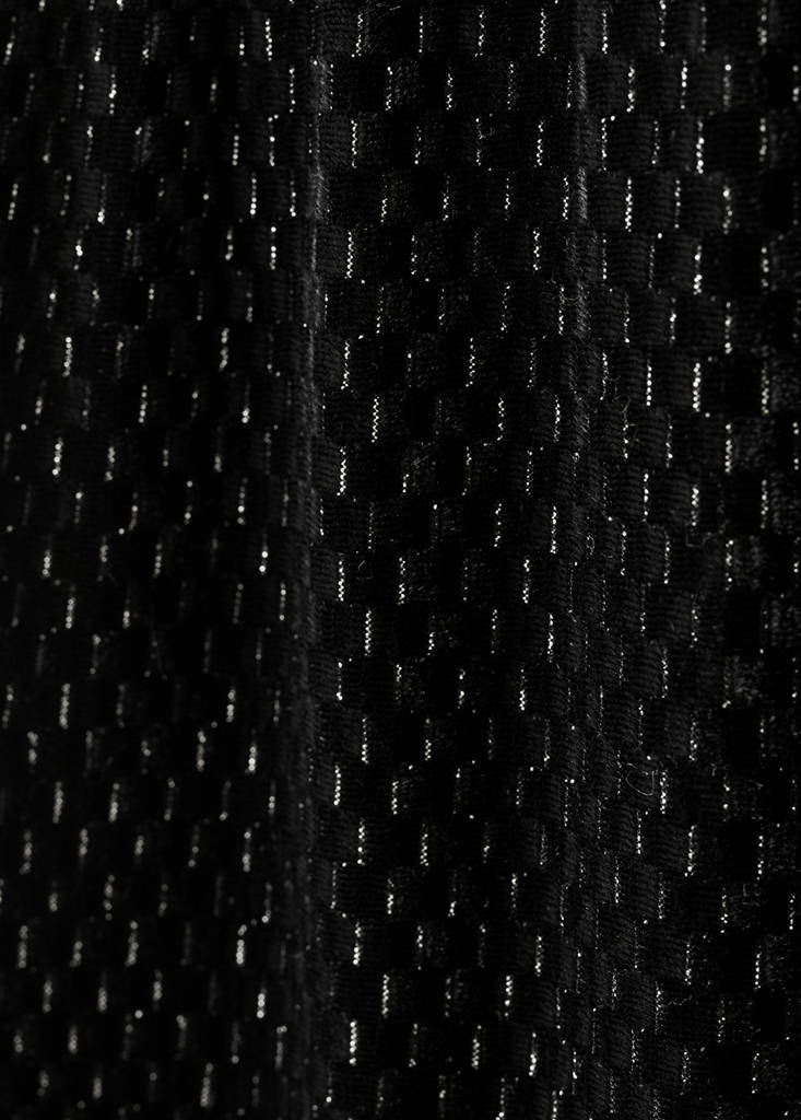 Lurex velvet trousers — Black