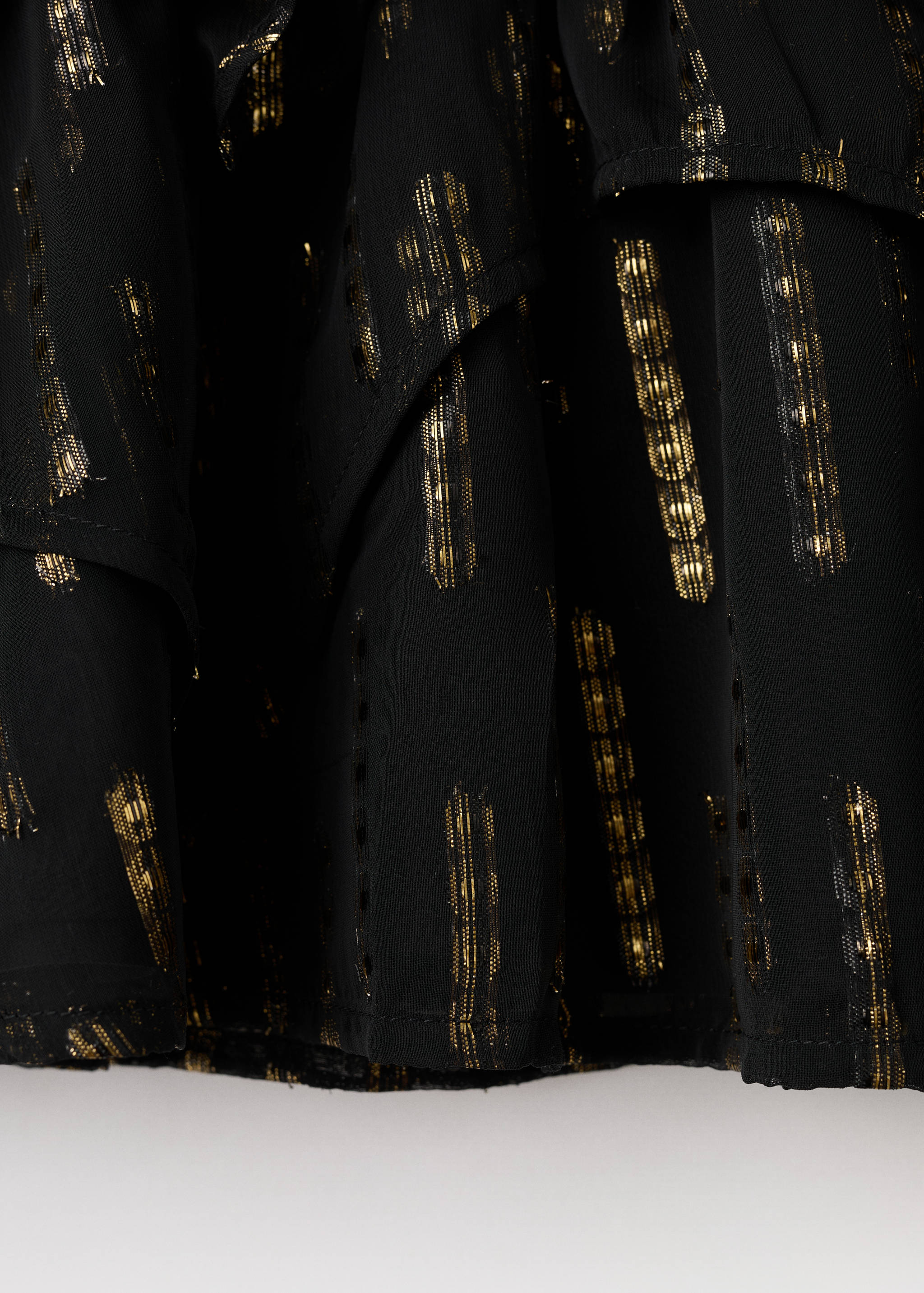 Ruffled lurex skirt - Details of the article 0