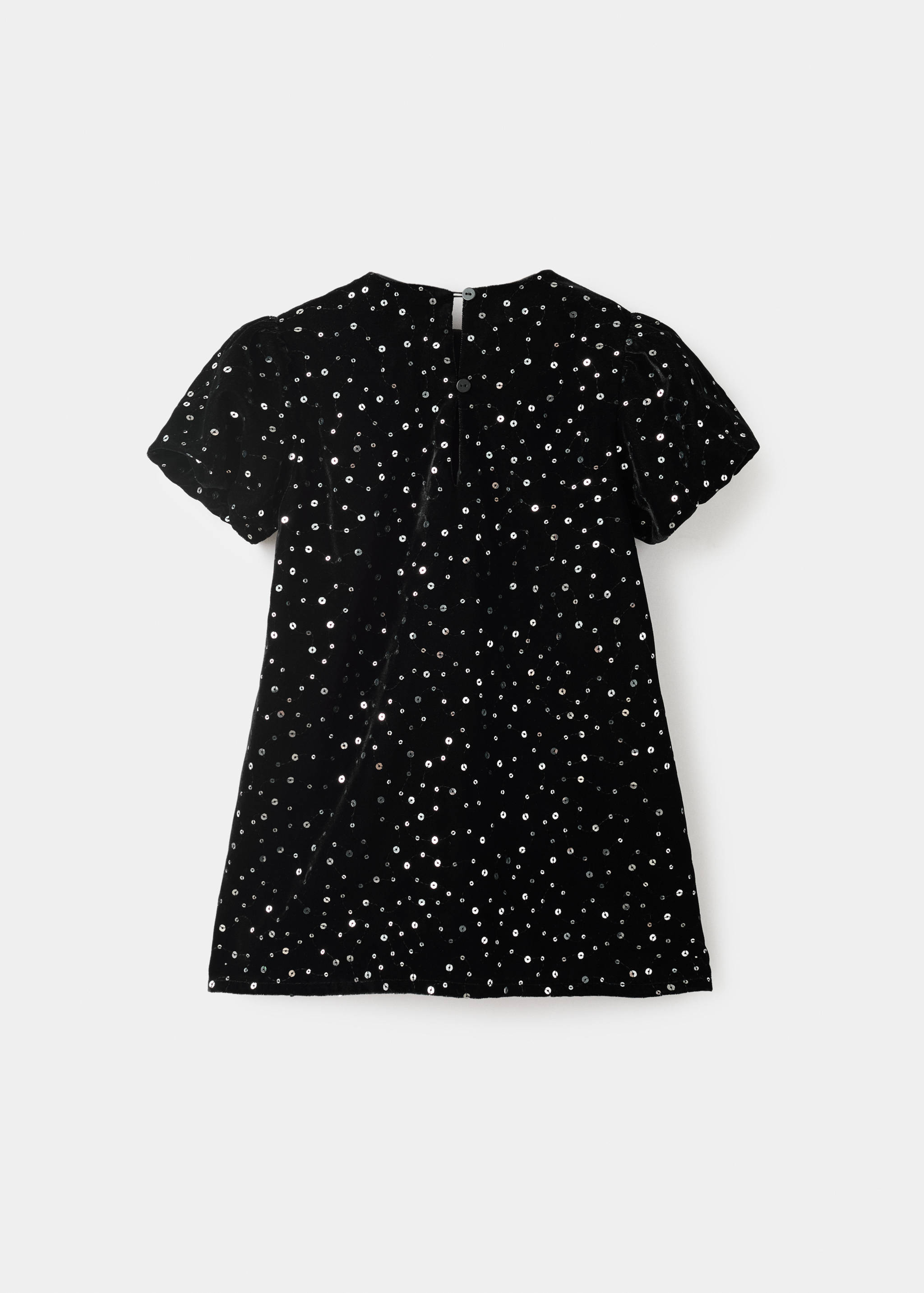 Short dress with sequins - Reverse of the article