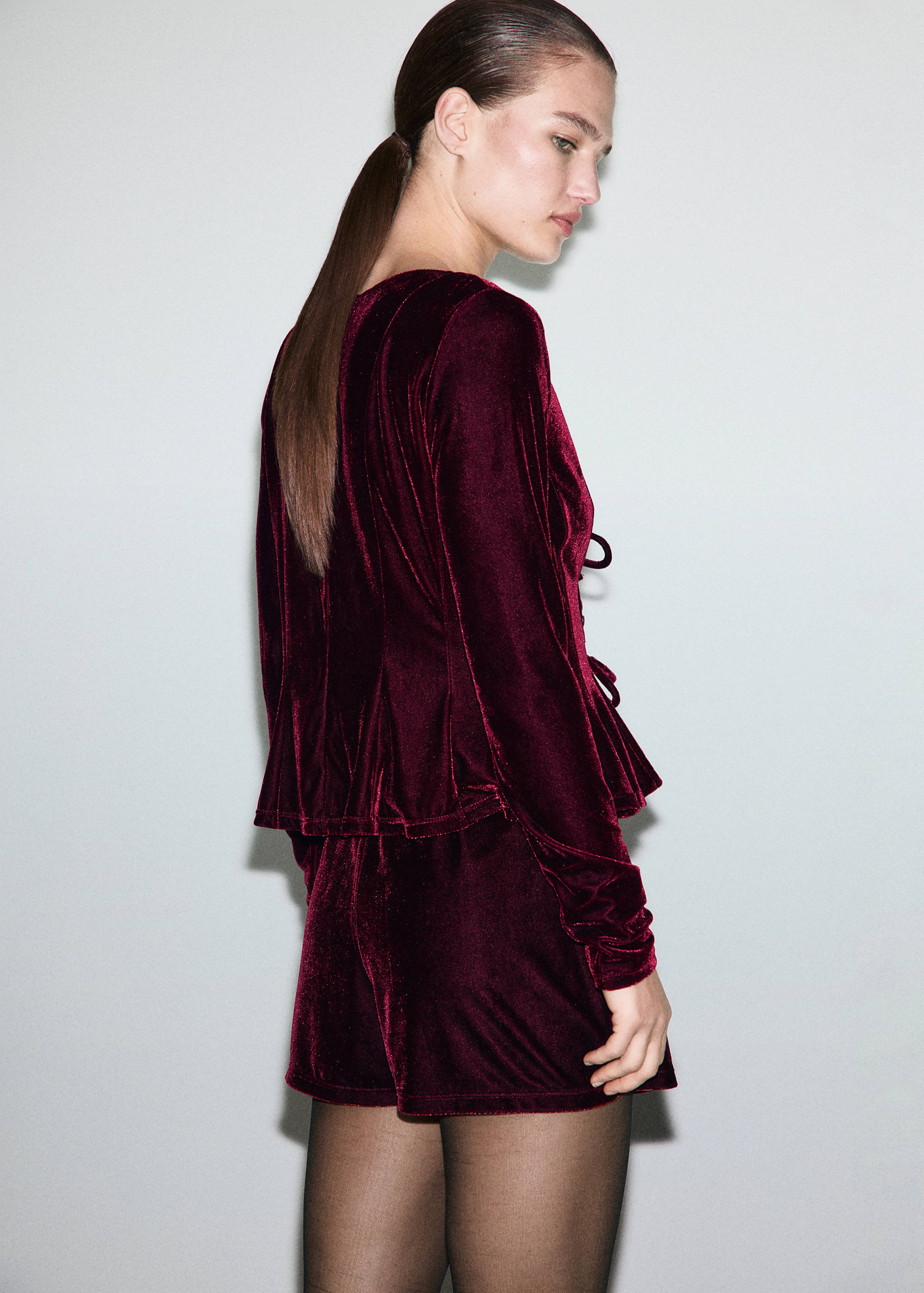 Short velours - Verso de l’article