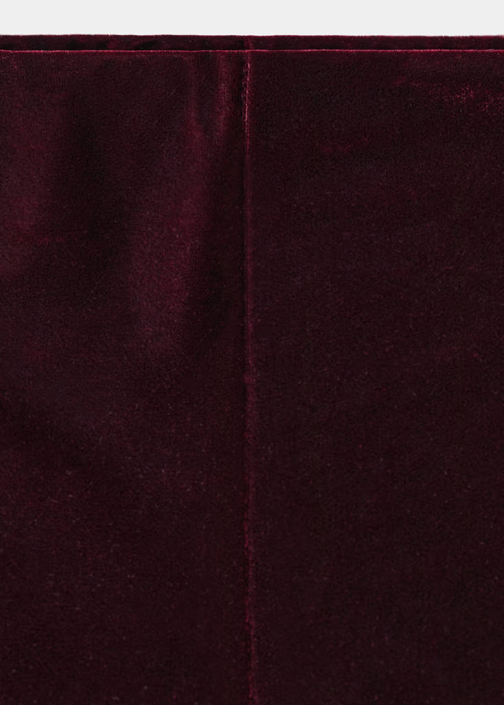 Velvet shorts — Burgundy