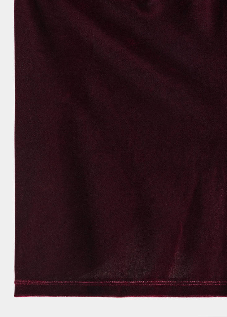 Velvet shorts — Burgundy