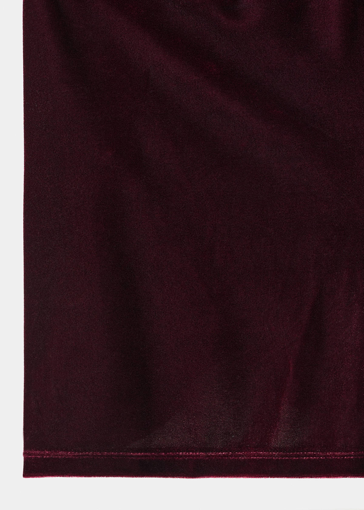 Velvet shorts — Burgundy
