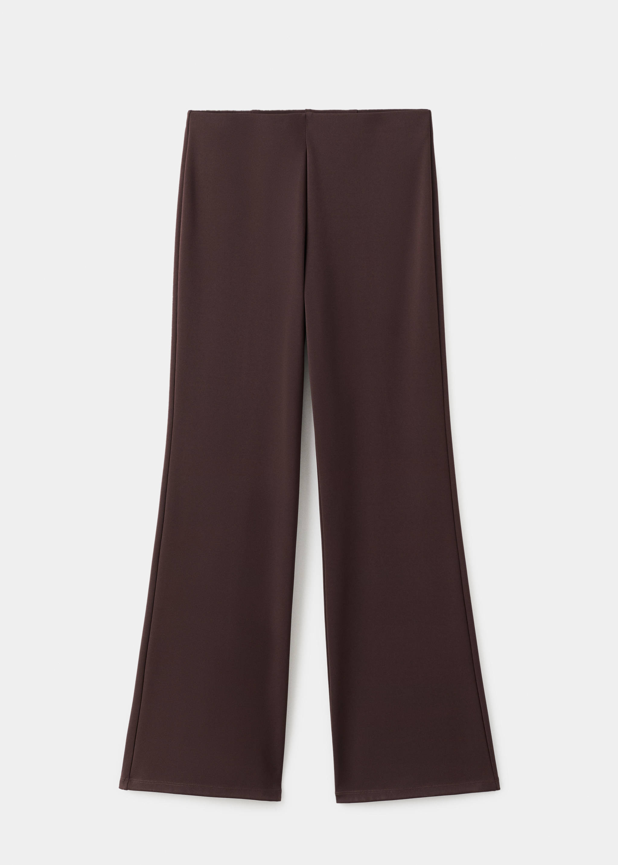 Fine-knit trousers with elastic waist - Article without model