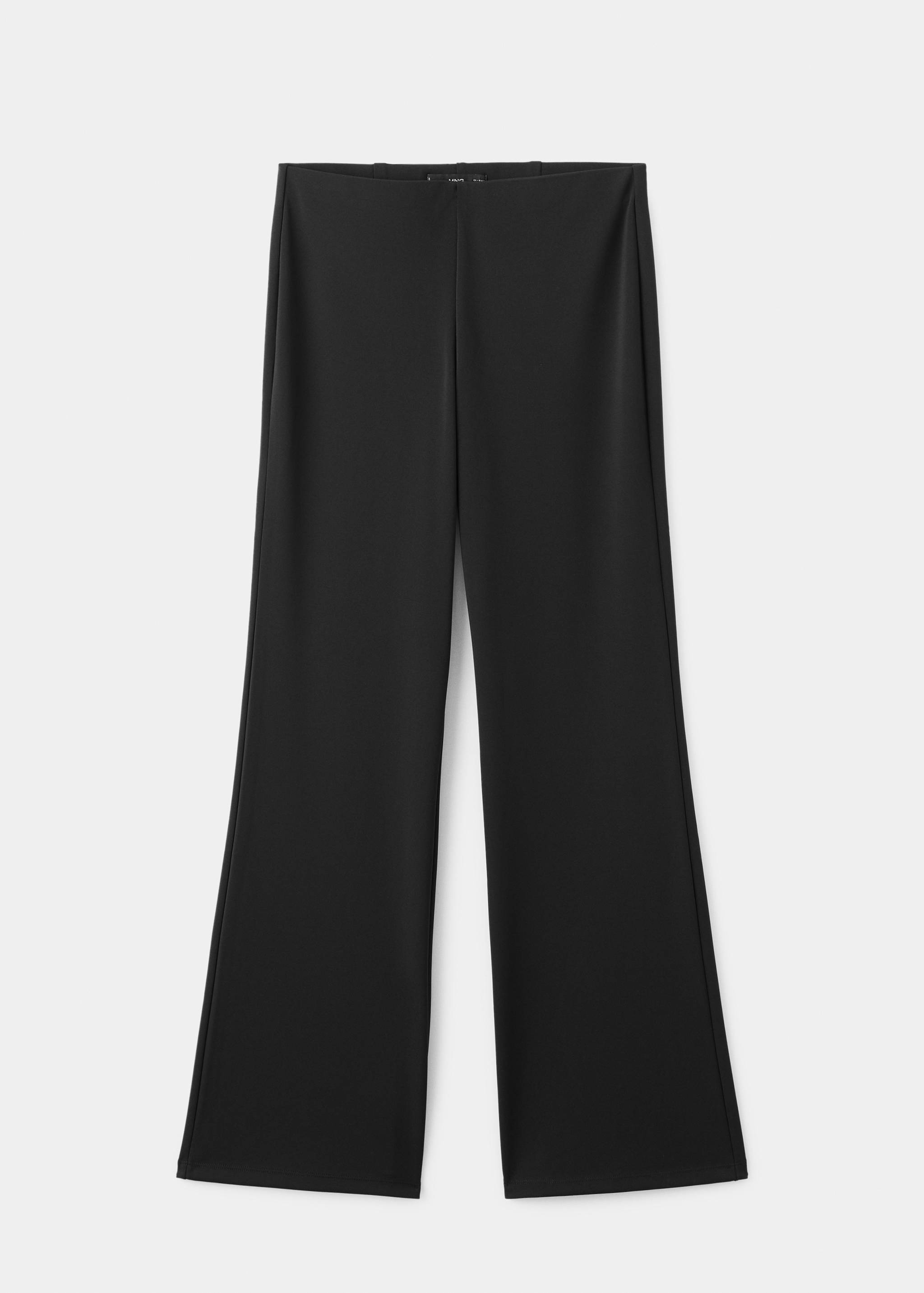 Fine-knit trousers with elastic waist - Article without model