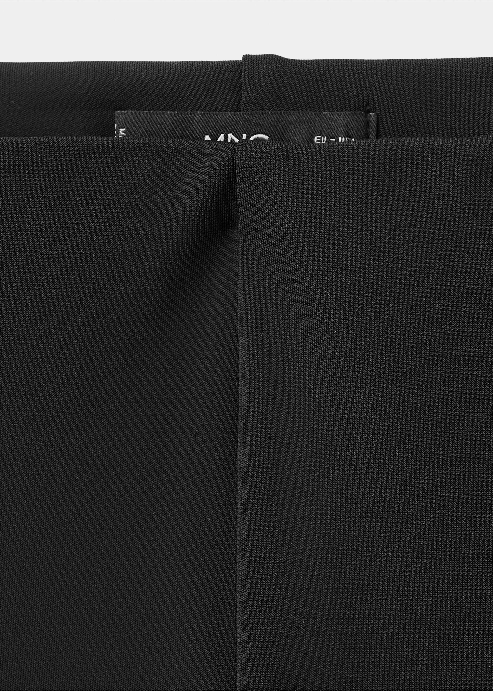 Pantalón punto fino cintura elástica - Detalle del artículo 8, Negro. Ref: 17059109-00.