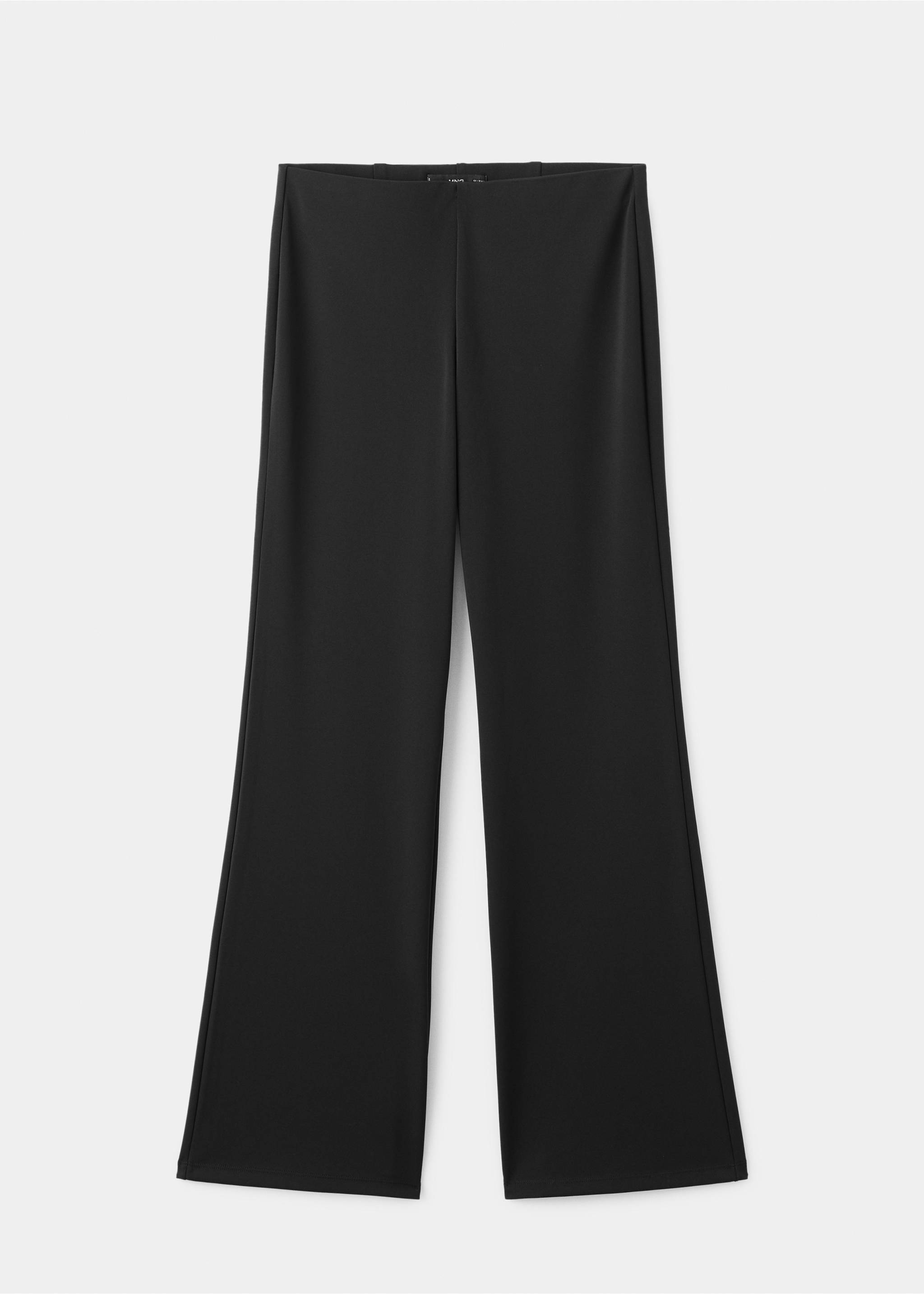 Pantalón punto fino cintura elástica - Artículo sin modelo, Negro. Ref: 17059109-00.