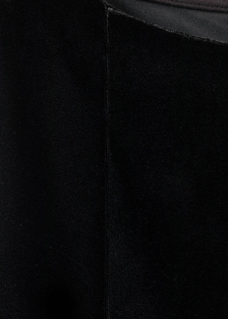 Velvet fitted dress — Black