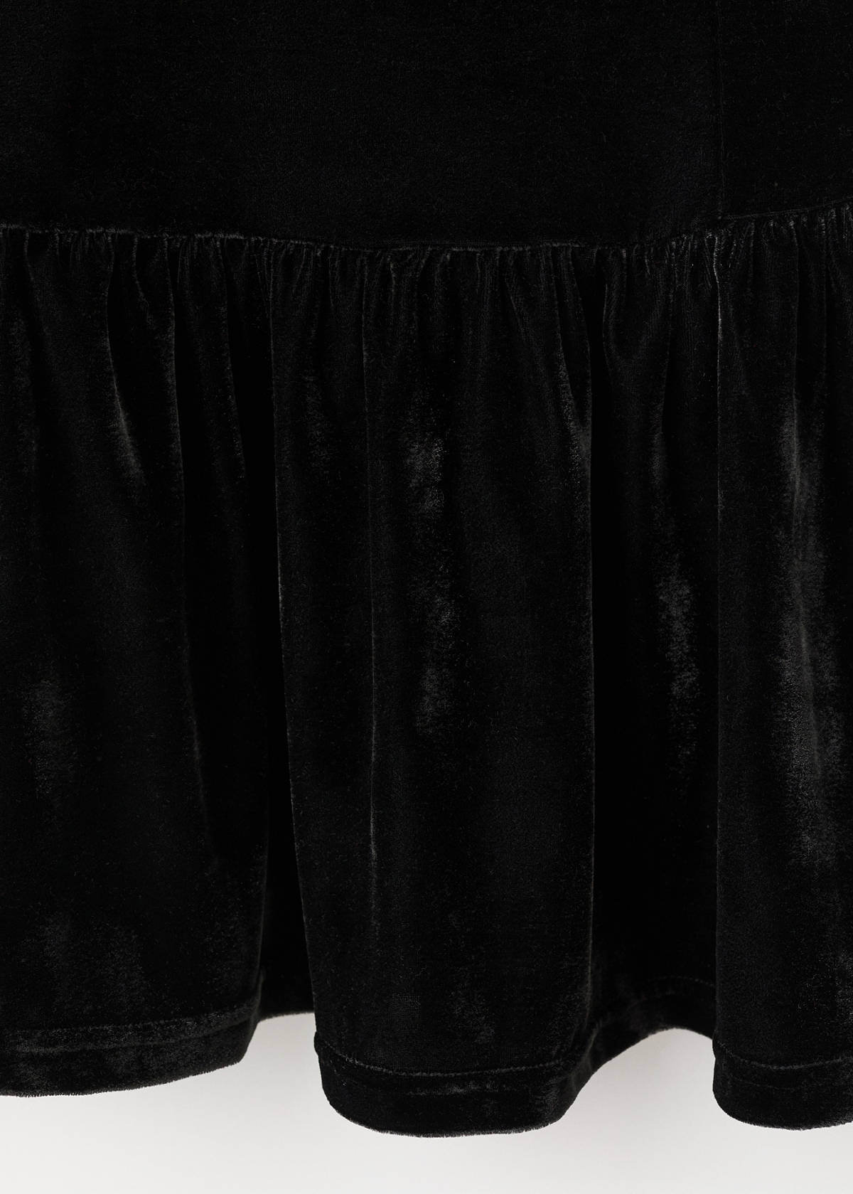 Velvet fitted dress — Black