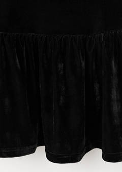 Velvet fitted dress — Black 8