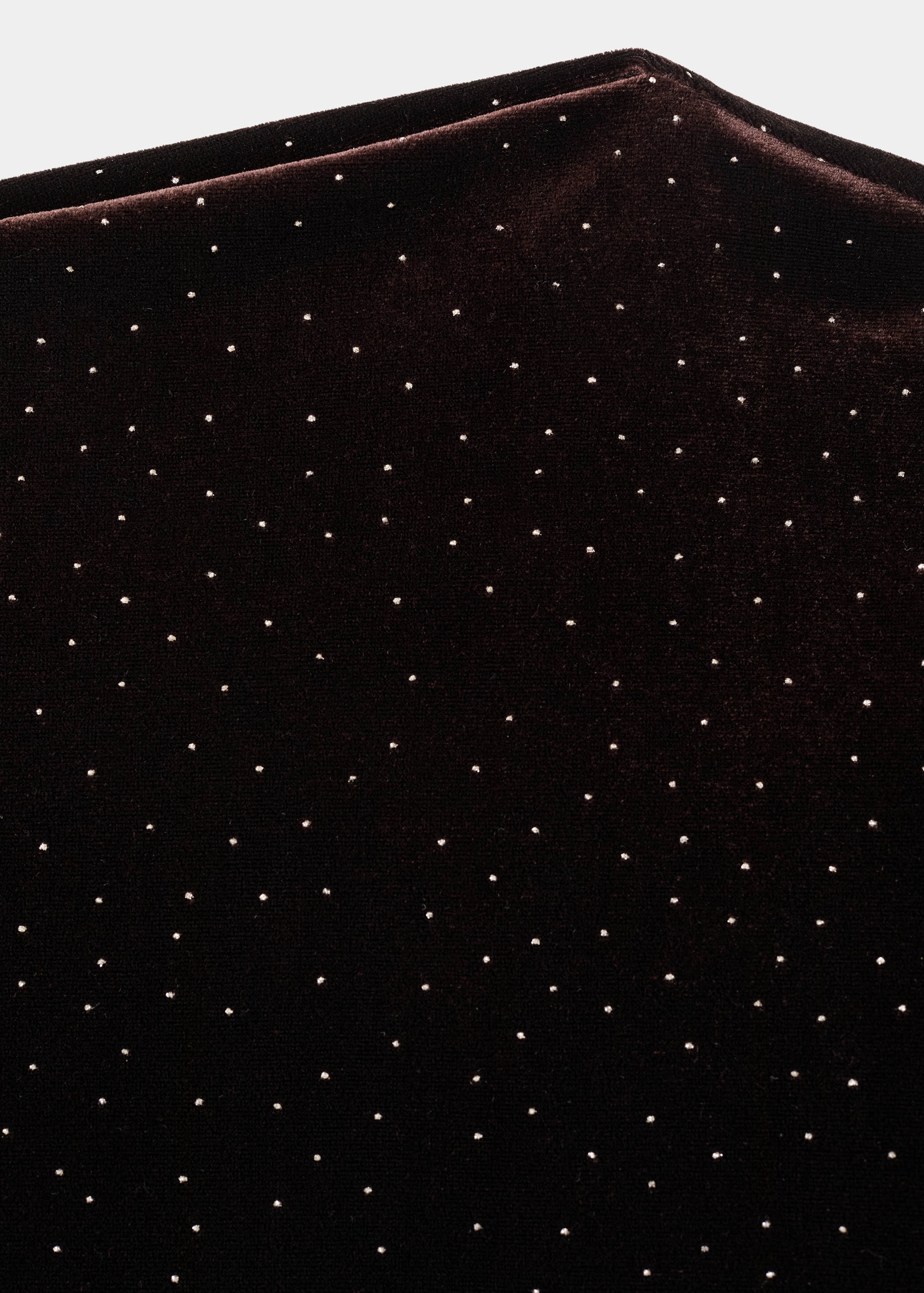 Asymmetrical velvet top with sparkles - Details of the article 8