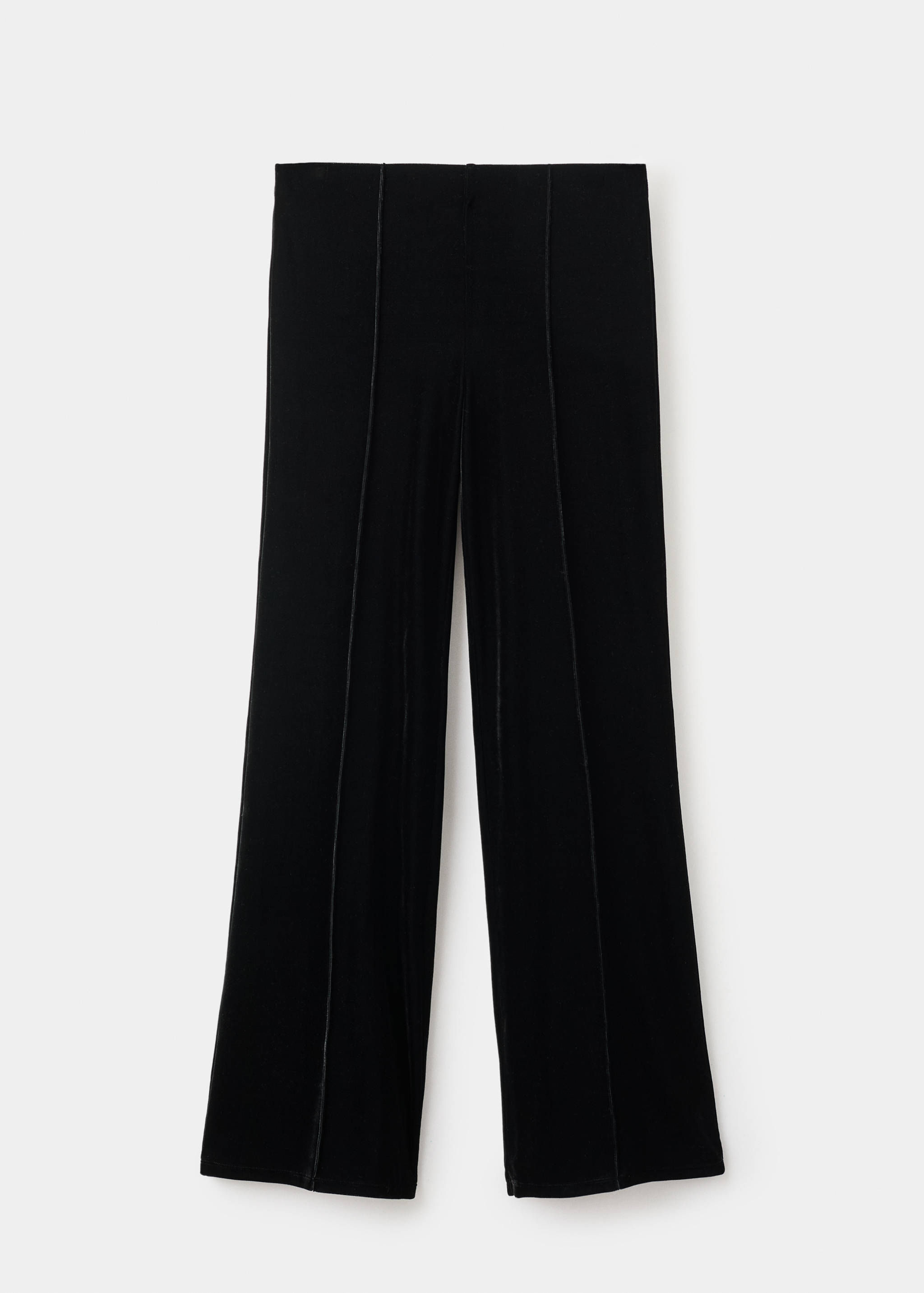 Velvet trousers with seam detail - Article without model