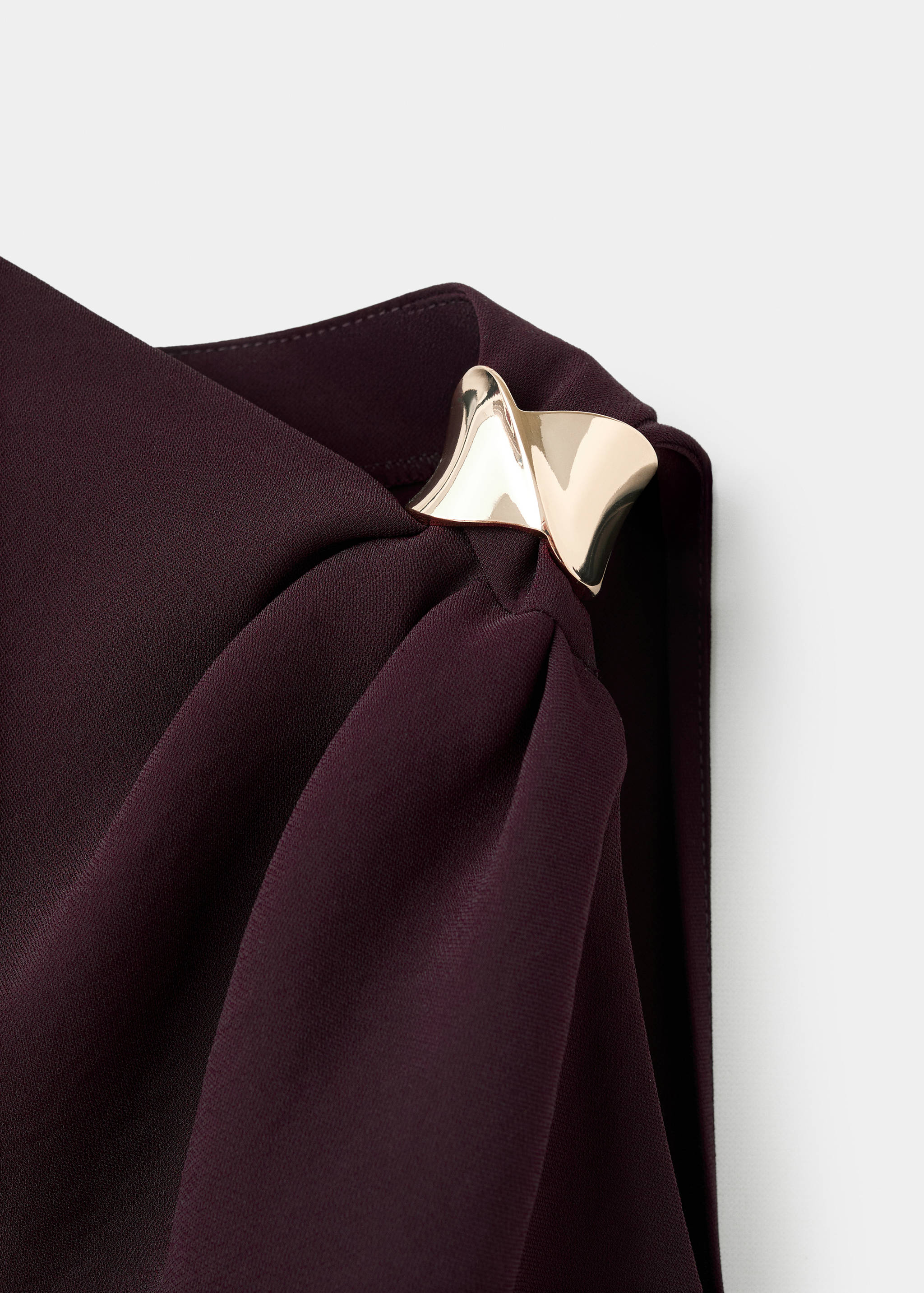 Blusa asimétrica detalle metálico - Detalle del artículo 8