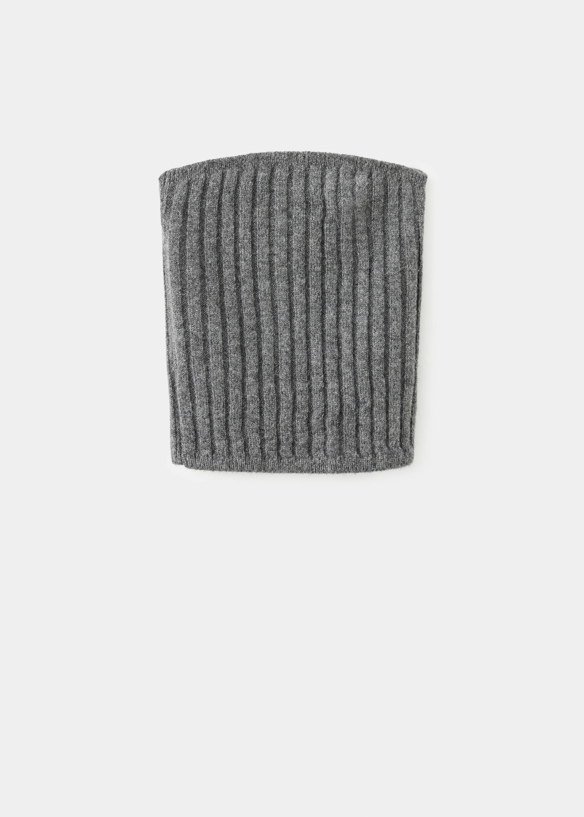 Lurex knitted strapless top - Article without model