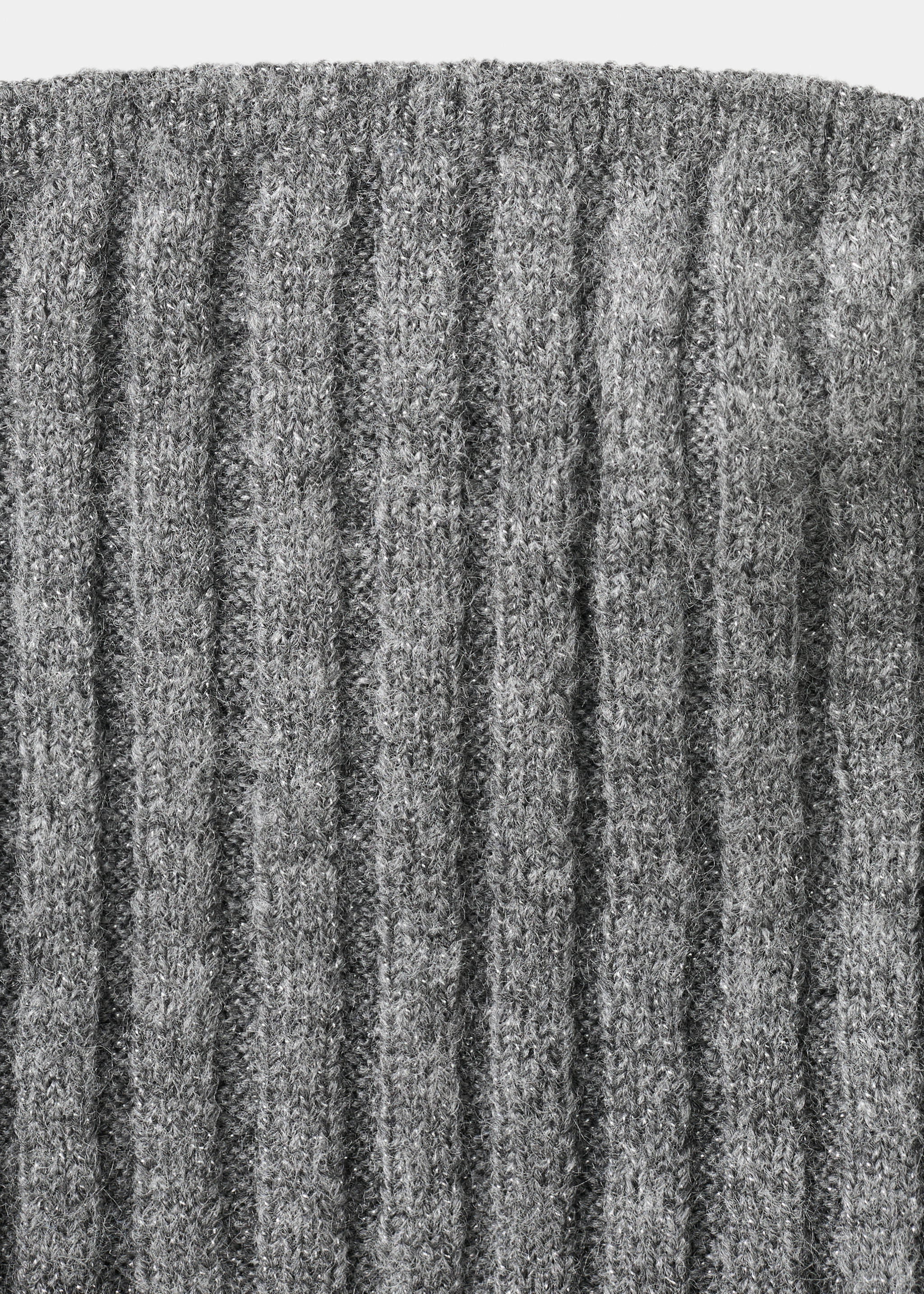 Lurex knitted strapless top - Details of the article 8