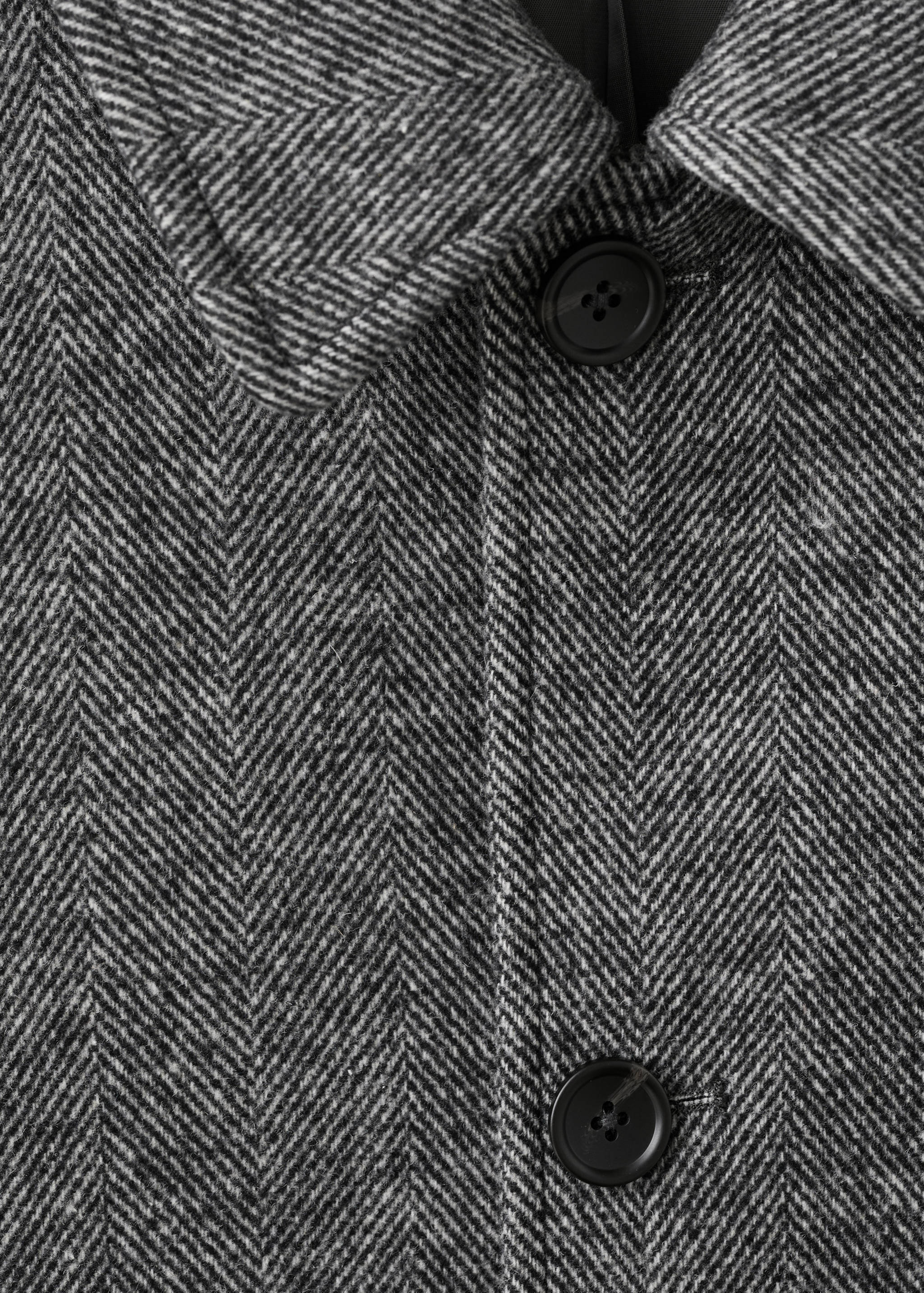 Herringbone wool-blend coat - Details of the article 8