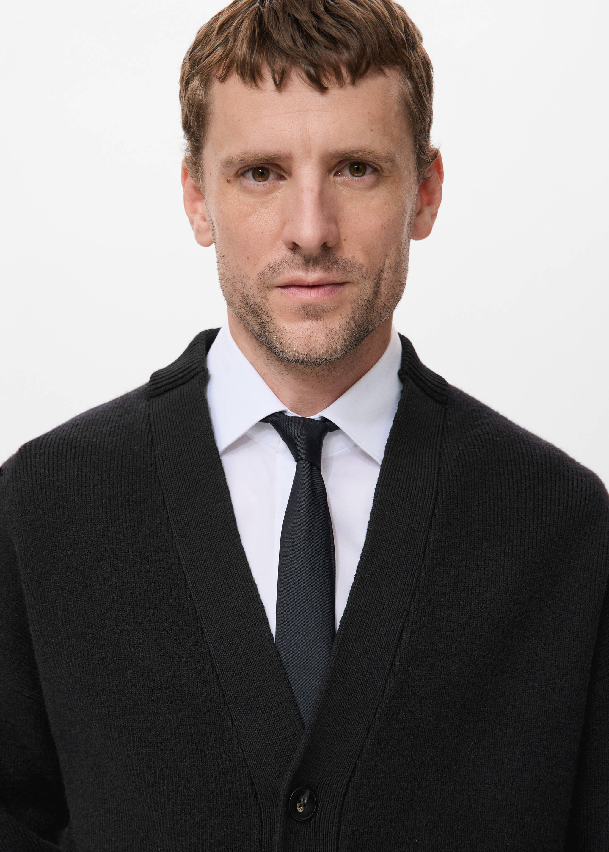 Relaxed-fit knitted cardigan - Details of the article 1