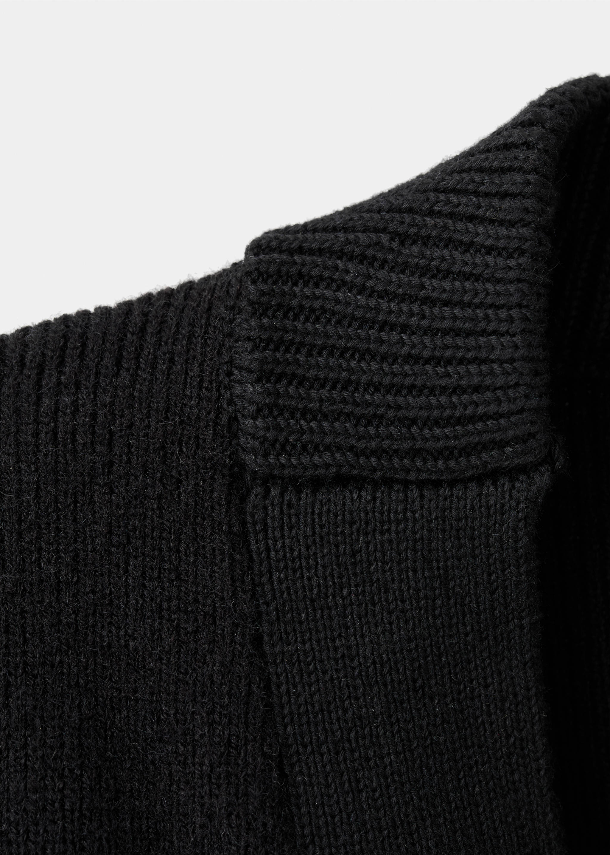 Cardigan maille relaxed-fit - Détail de l'article 8, Noir. Ref: 17059207-00.